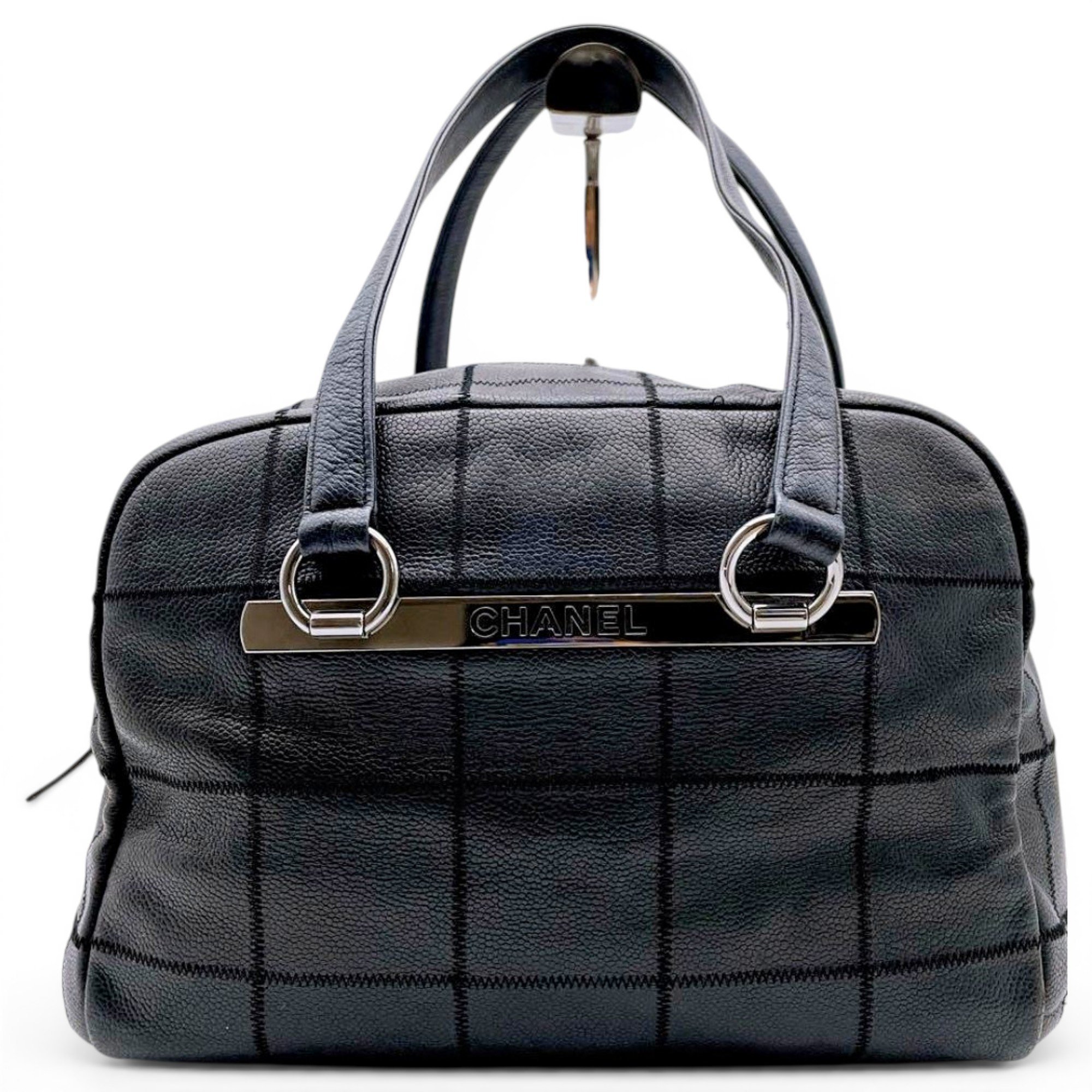 Leather bowling bag