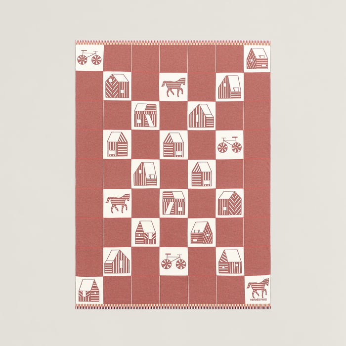 Rose Thé Les Cabanes Blanket