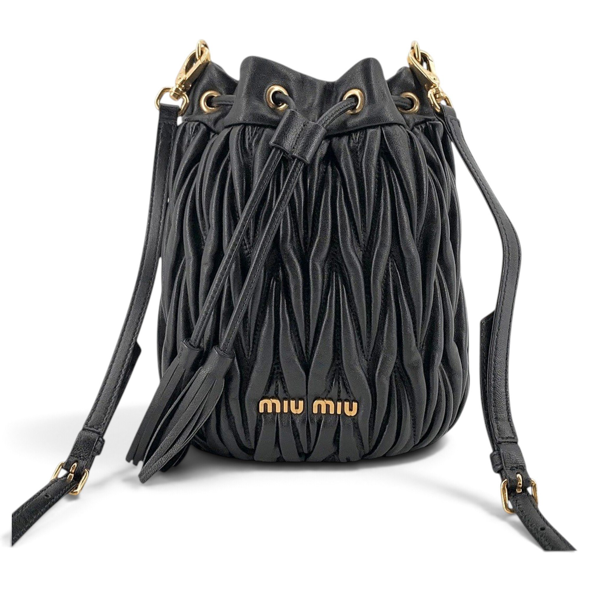 Matelassé leather crossbody bag