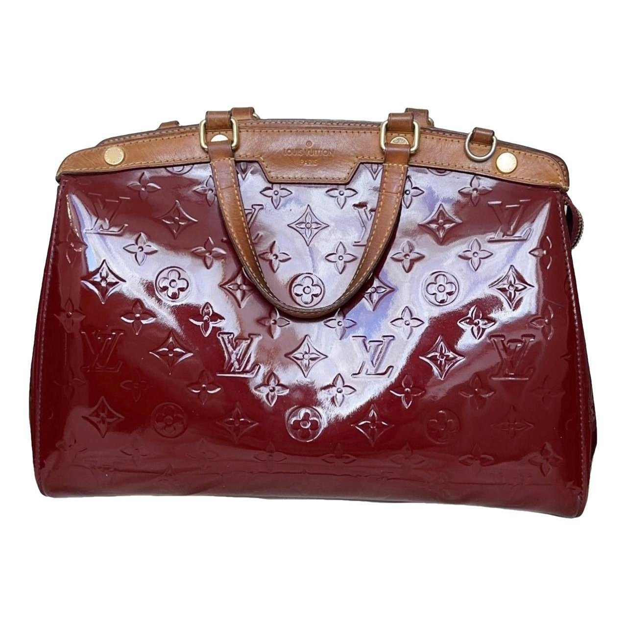 Patent leather clutch bag