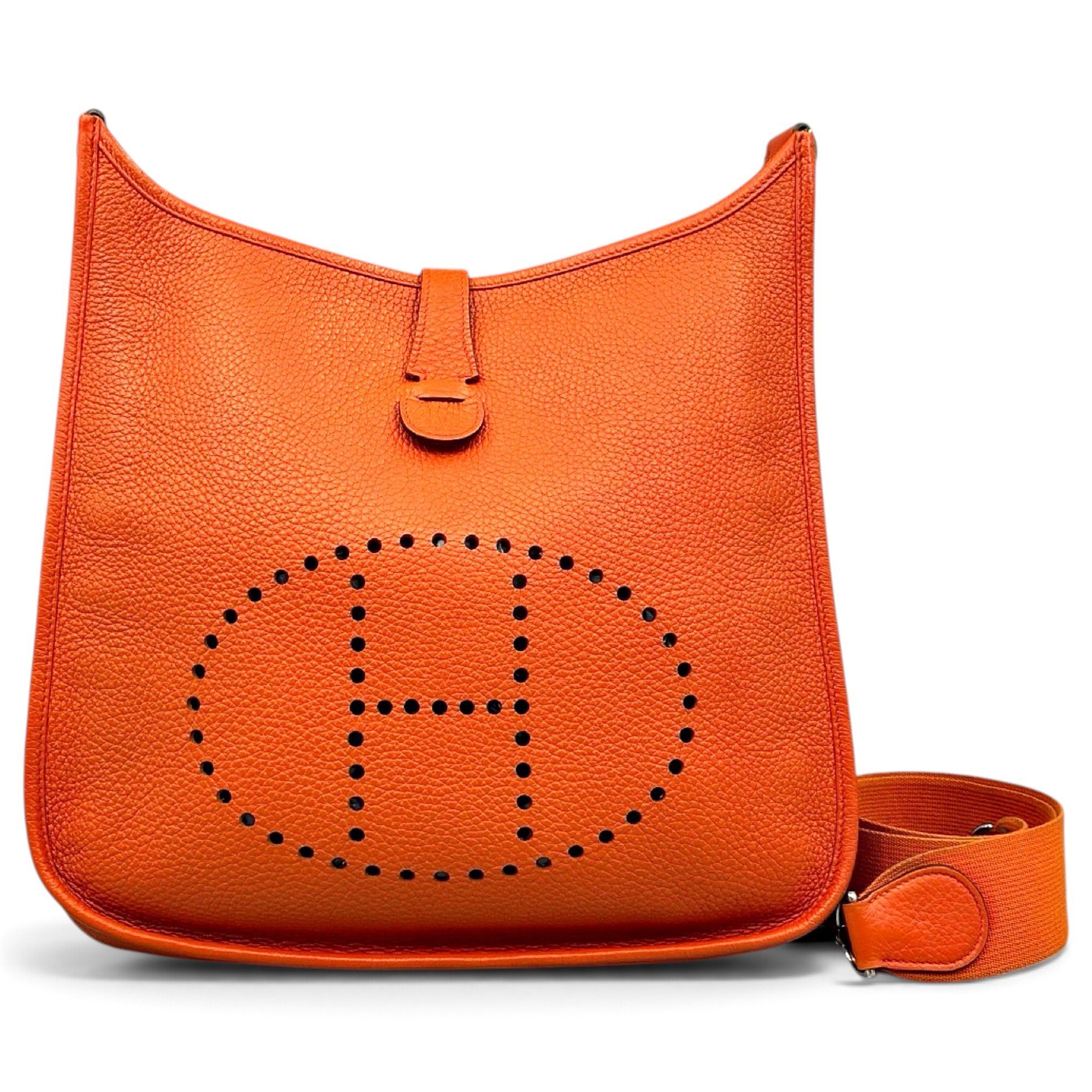 Hermes Evelyne Handbag Orange