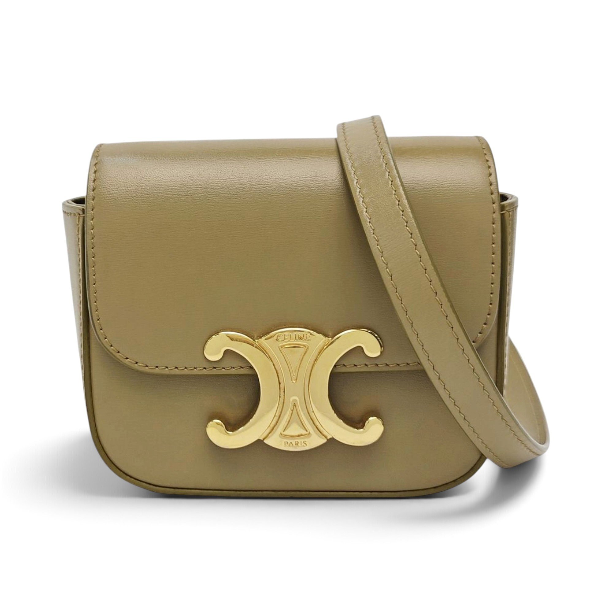 Triomphe leather handbag