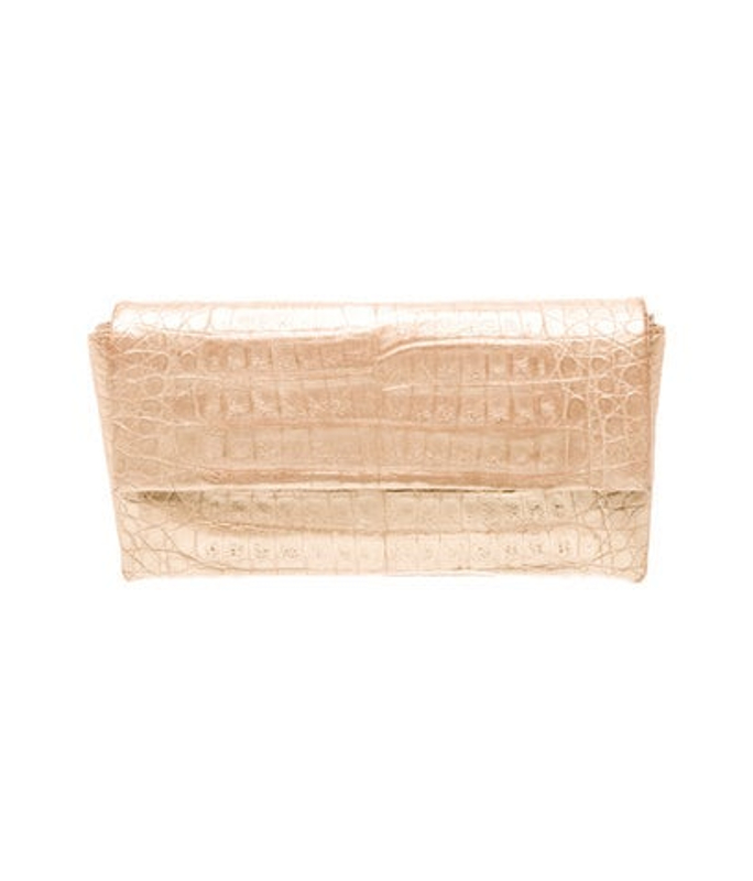 Nancy Gonzalez Gonzalez Embossed Leather Clutch