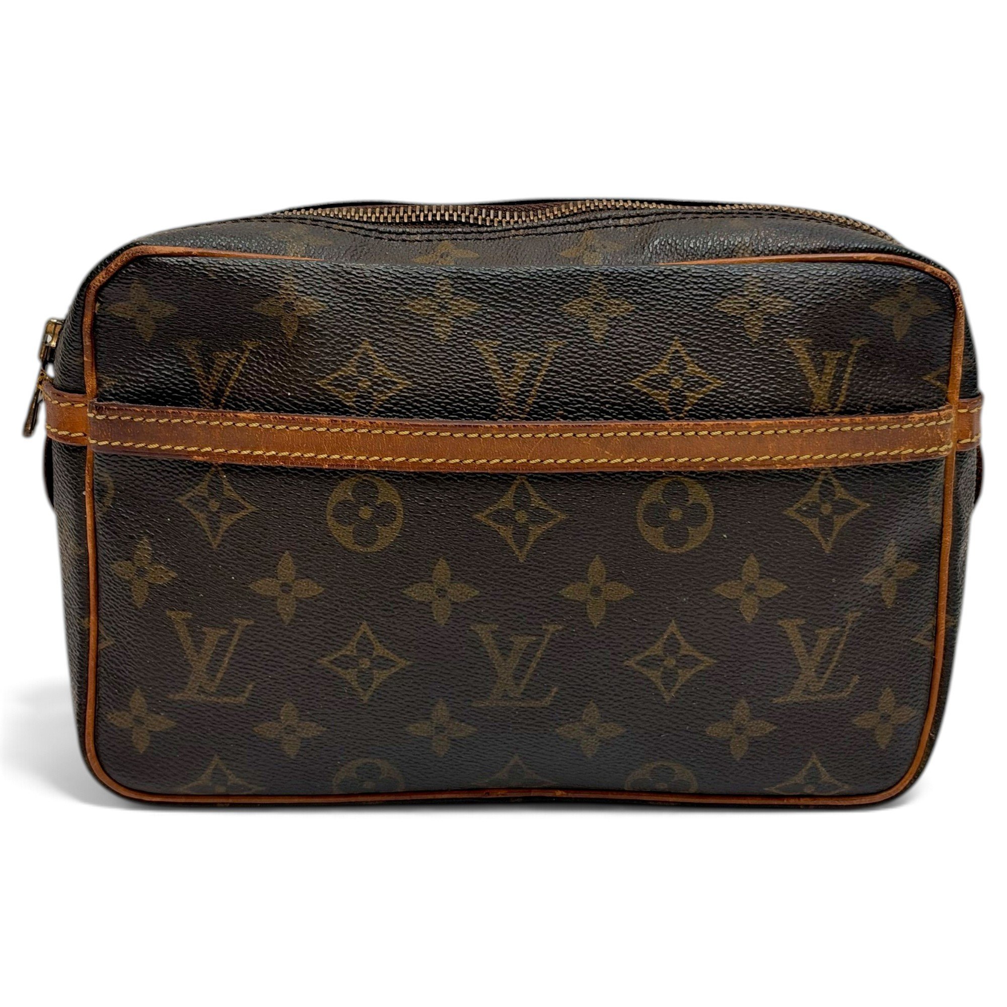 Leather clutch bag