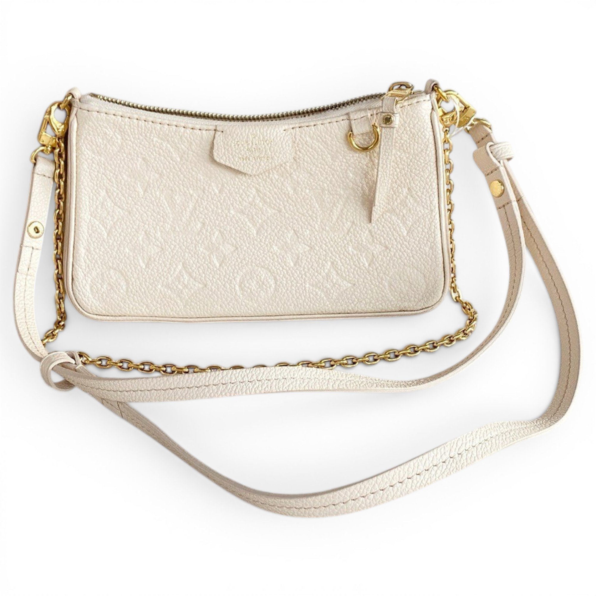 Easy Pouch On Strap leather handbag