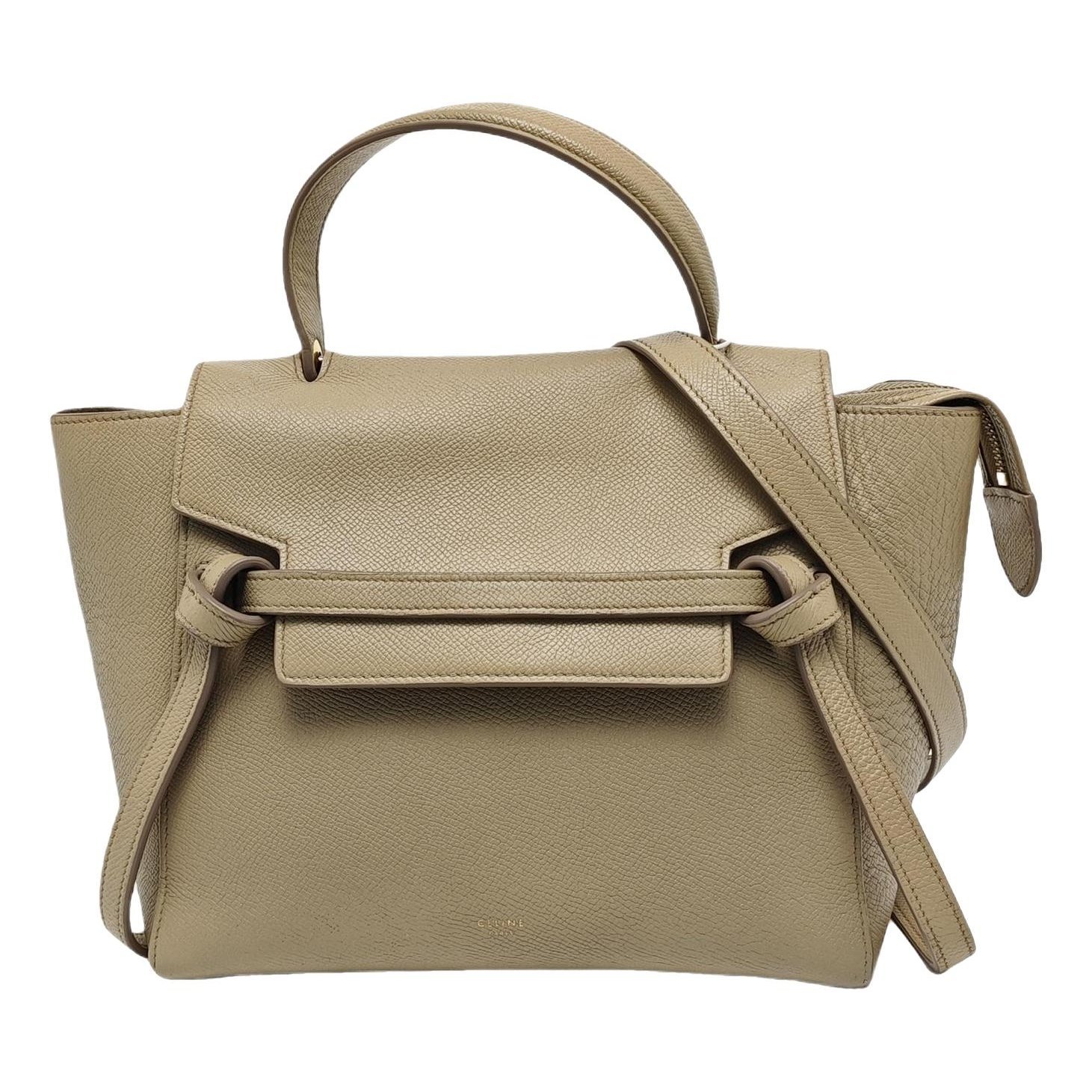Belt leather handbag