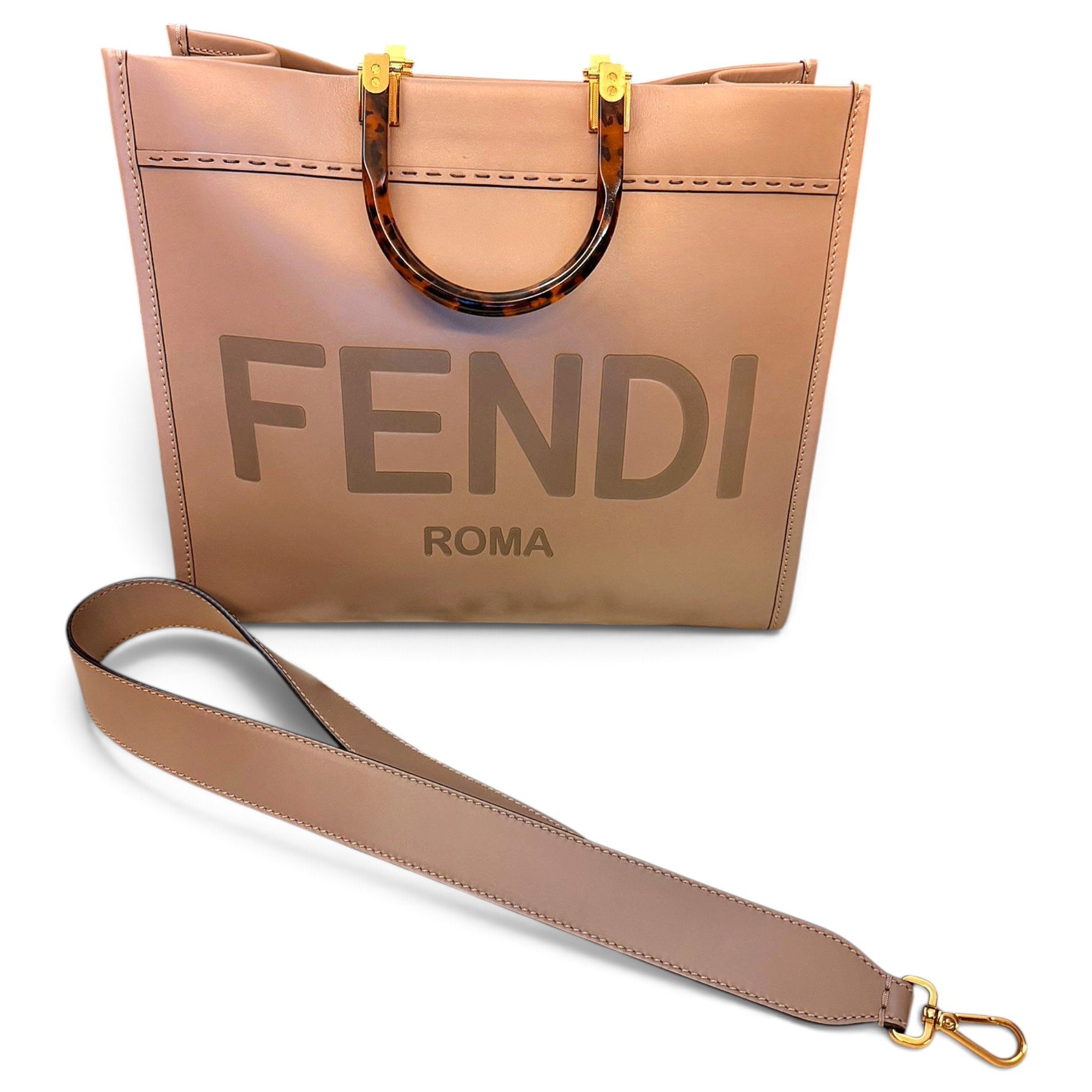 Sunshine leather tote