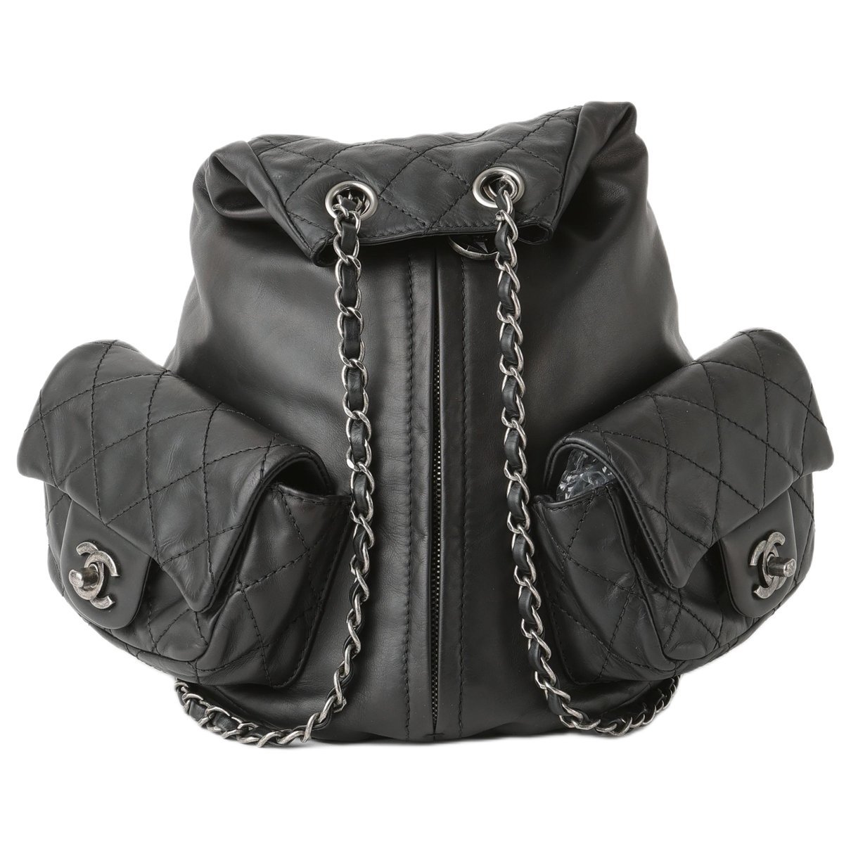 Leather backpack