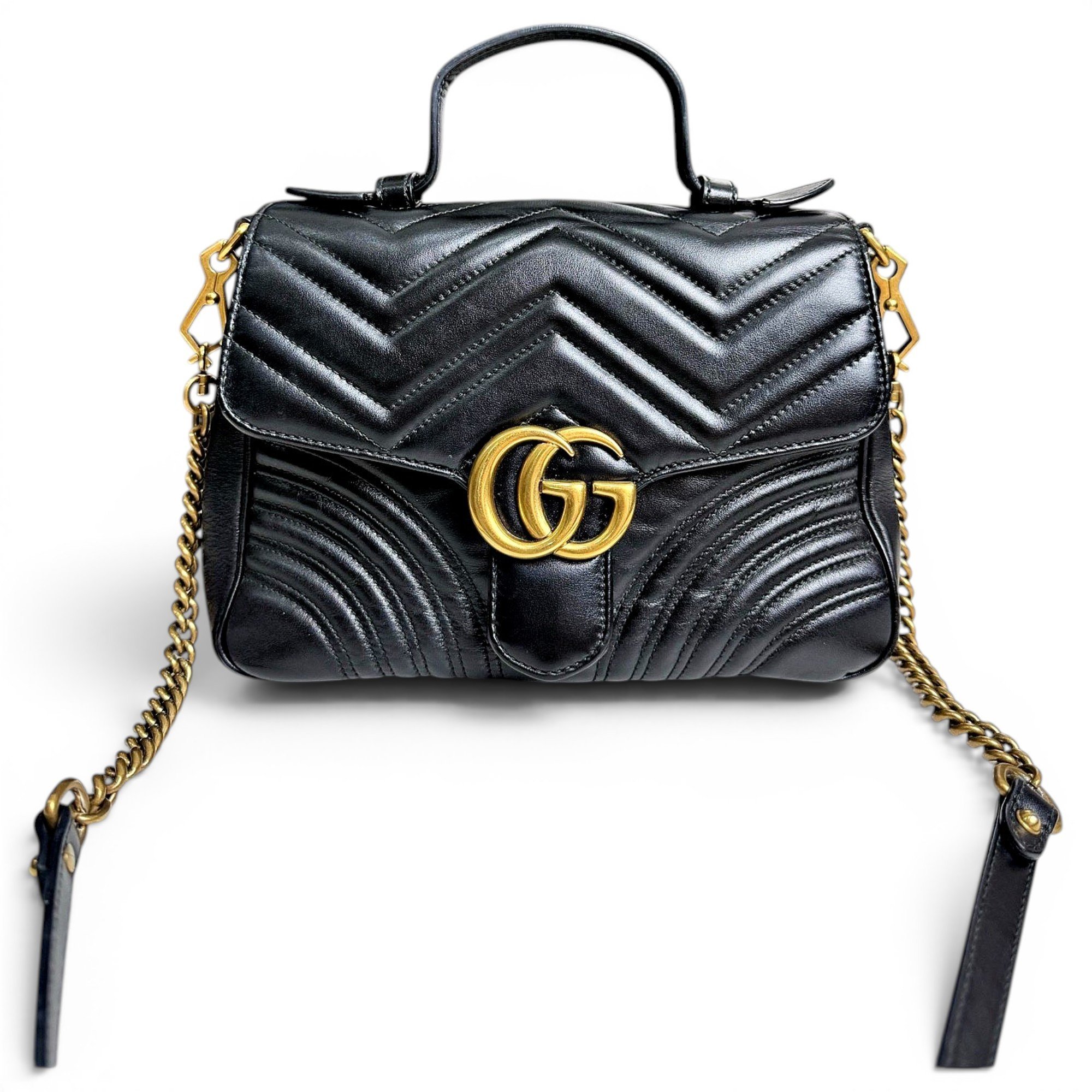 GG Marmont Flap leather handbag