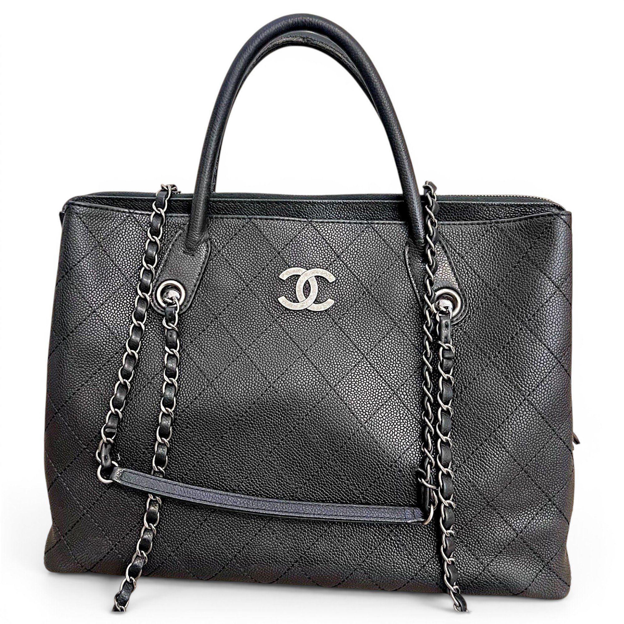 Leather tote