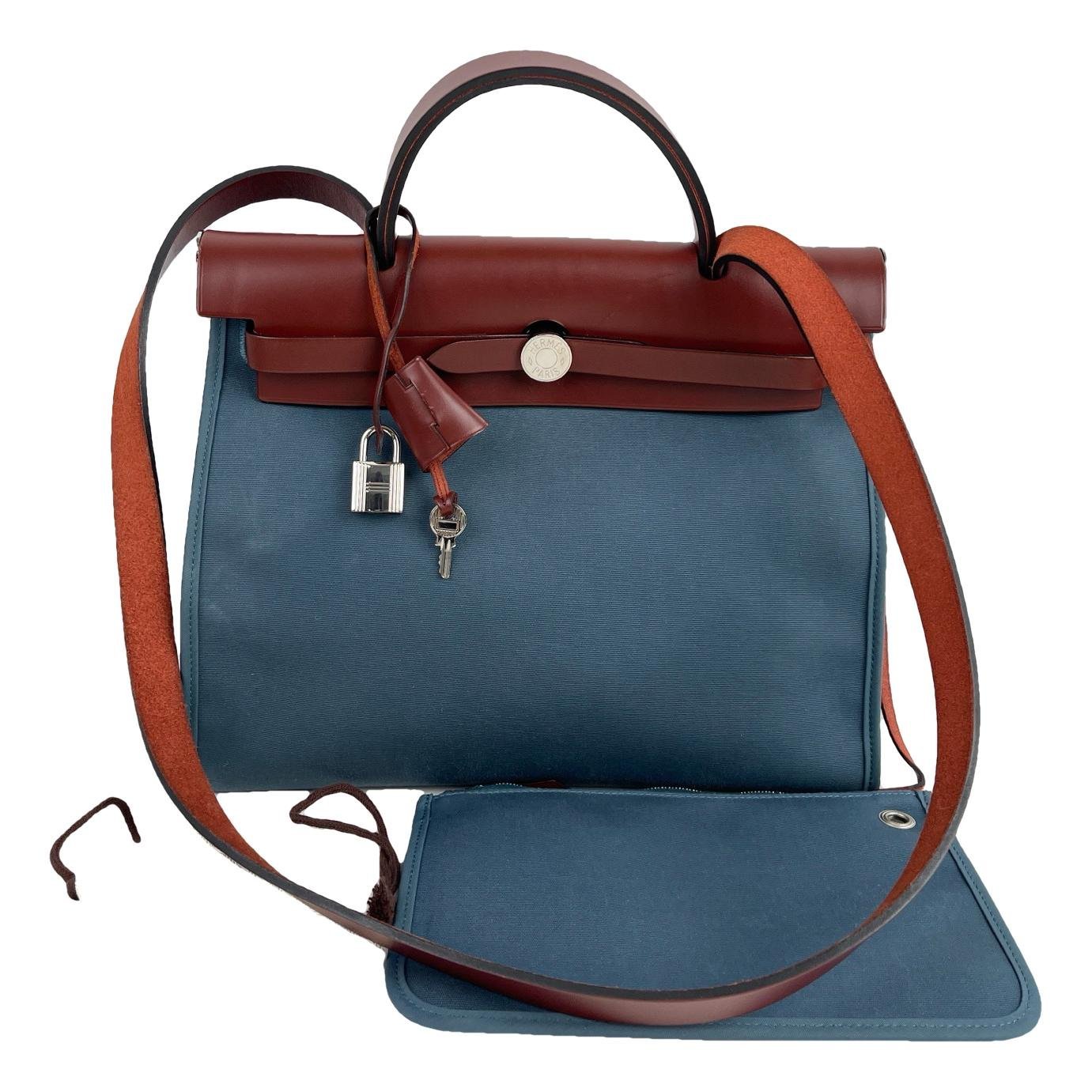 Hermes Herbag Handbag Natural