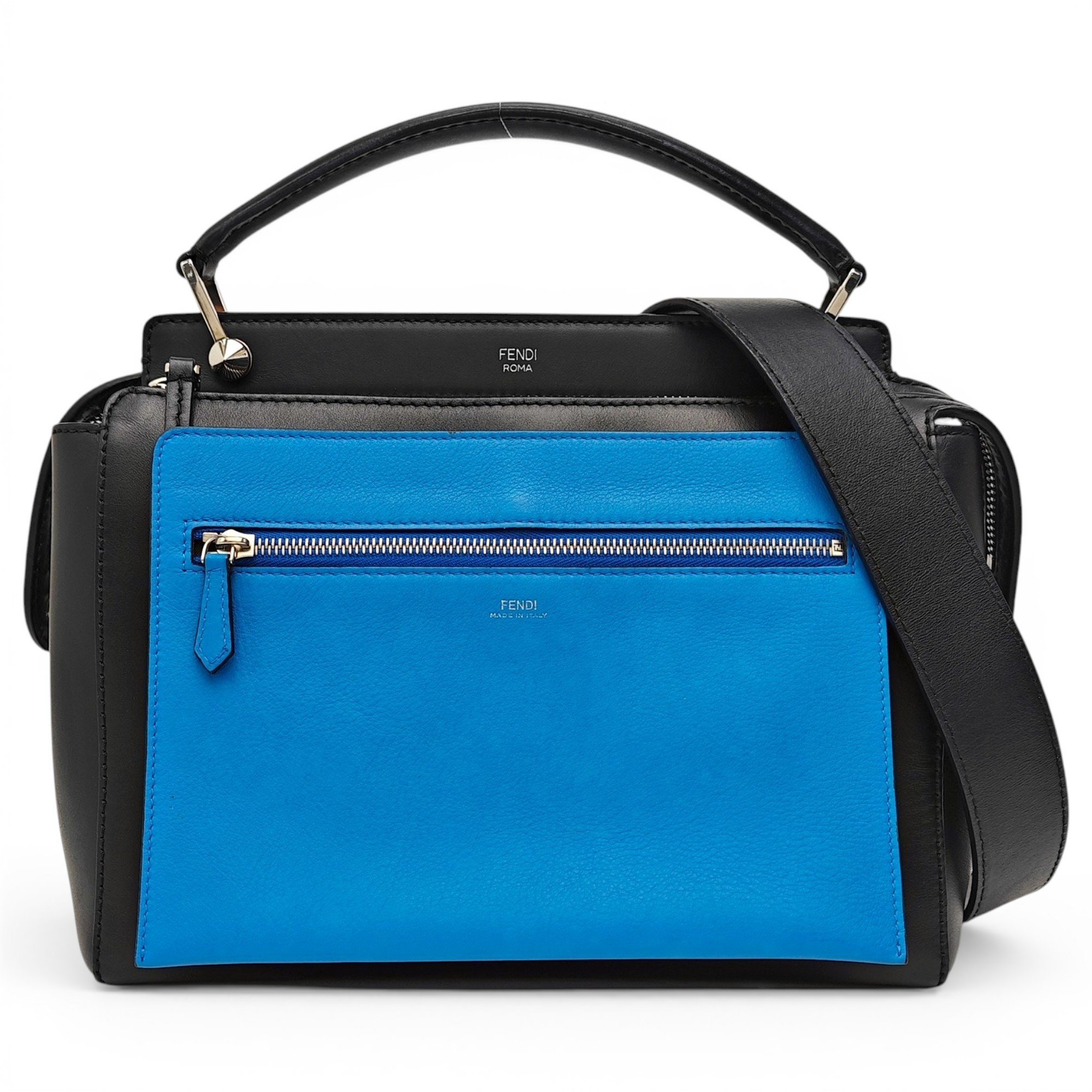 Dot Com leather crossbody bag