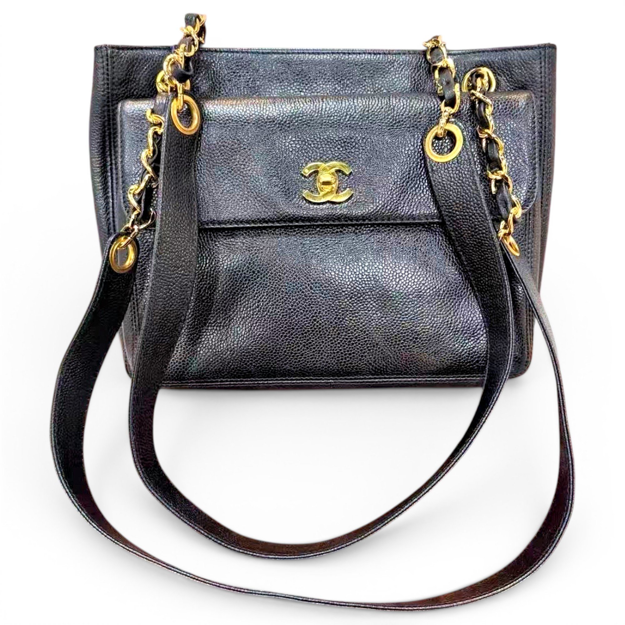 Leather tote
