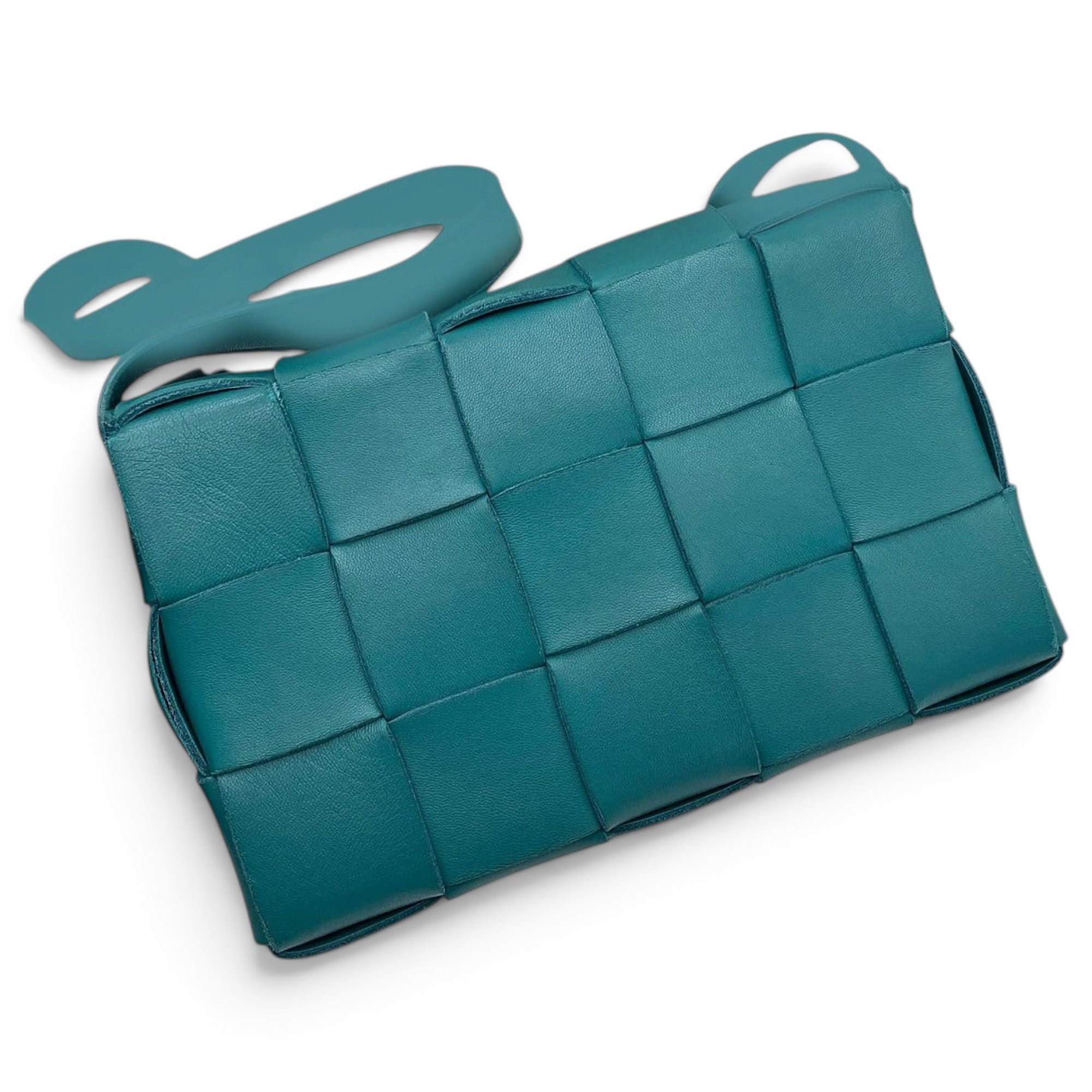Cassette leather handbag