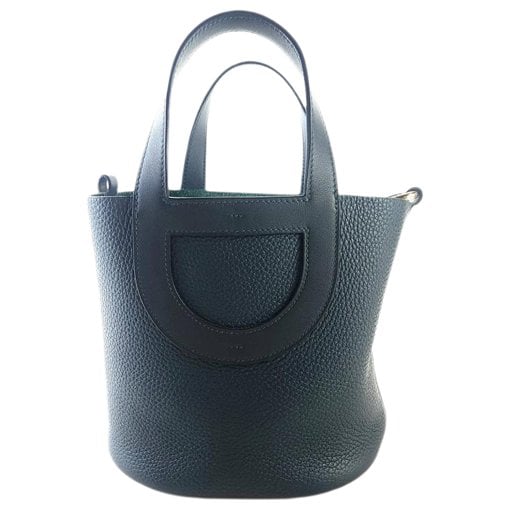 Leather clutch bag