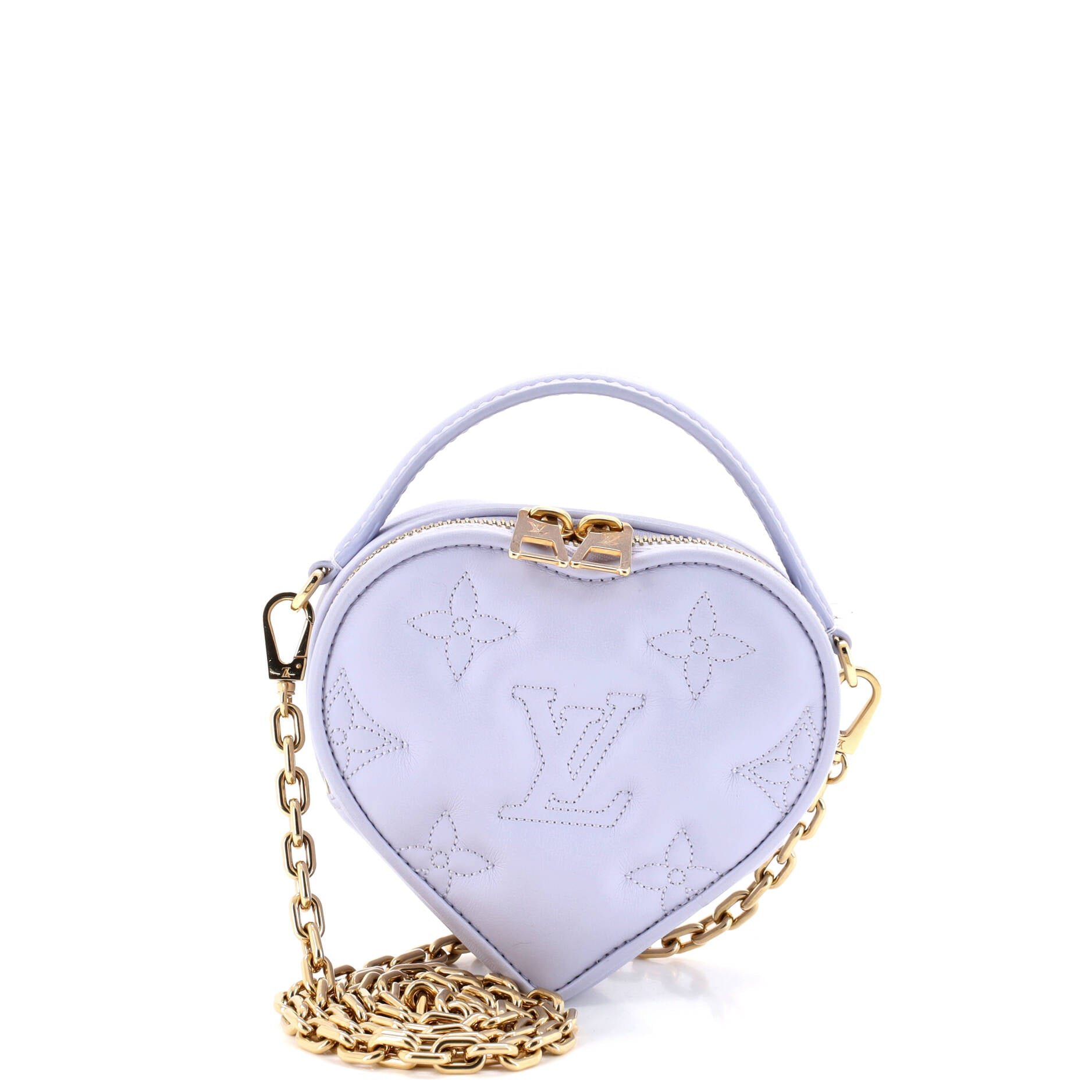Pop My Heart Pouch Bag Bubblegram Leather