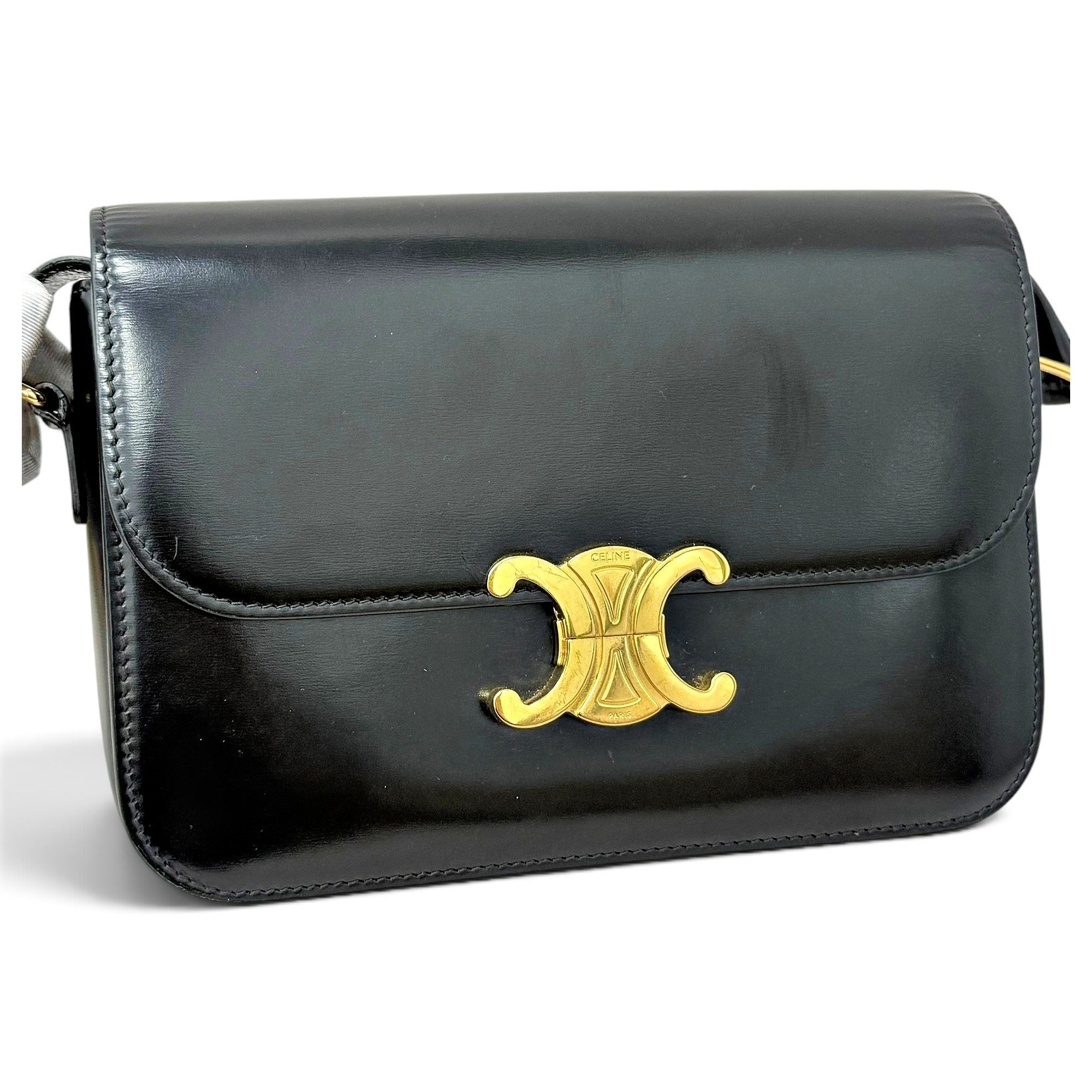 Triomphe leather handbag