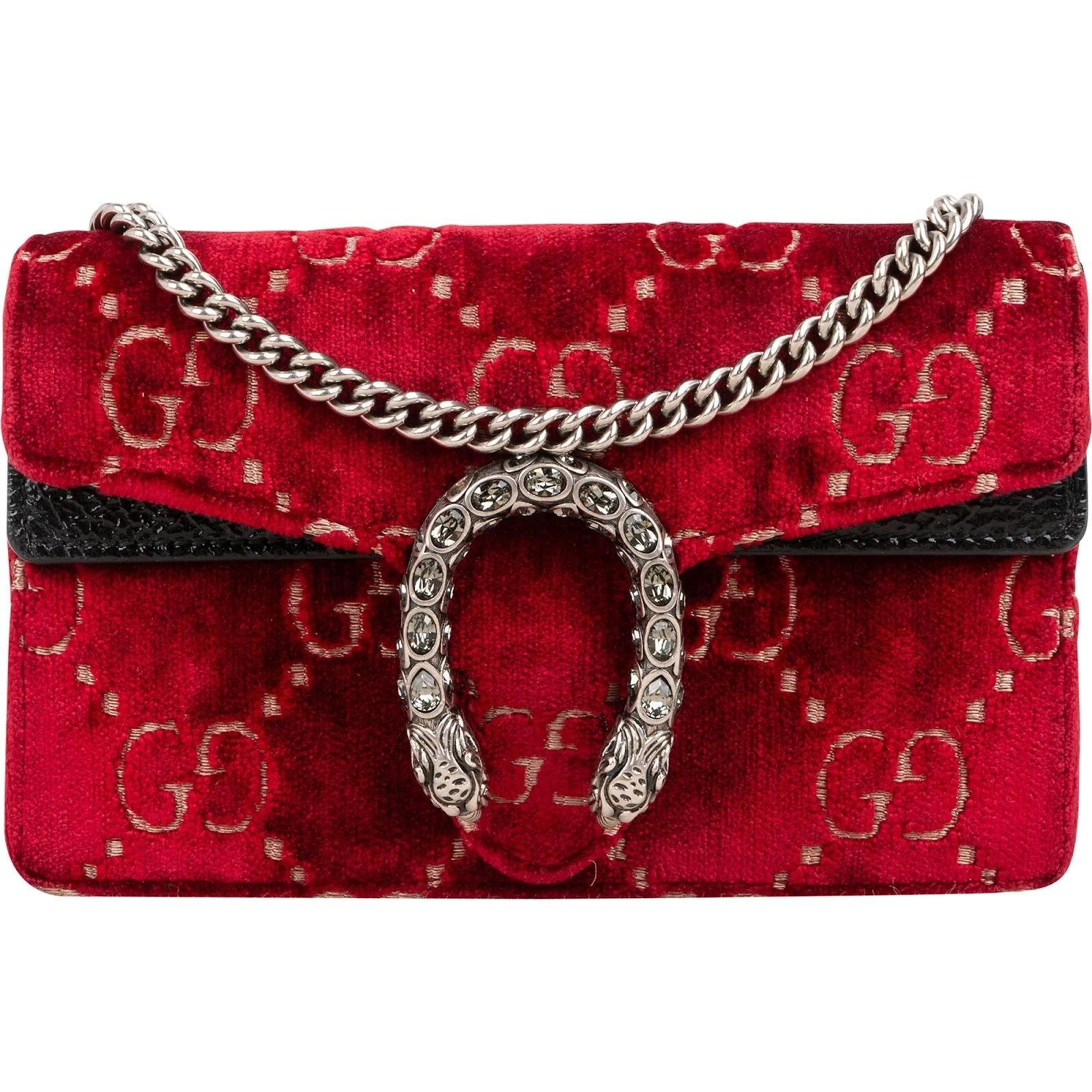 Dionysus velvet crossbody bag