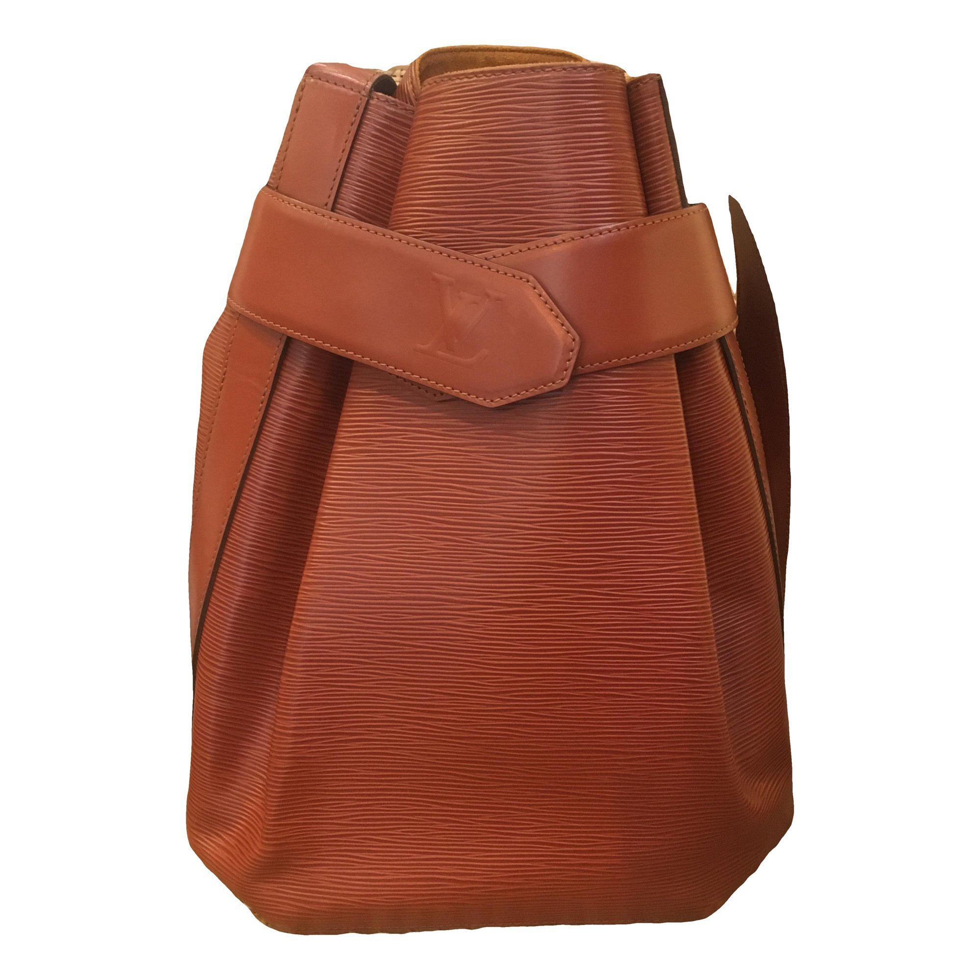 Biface leather handbag