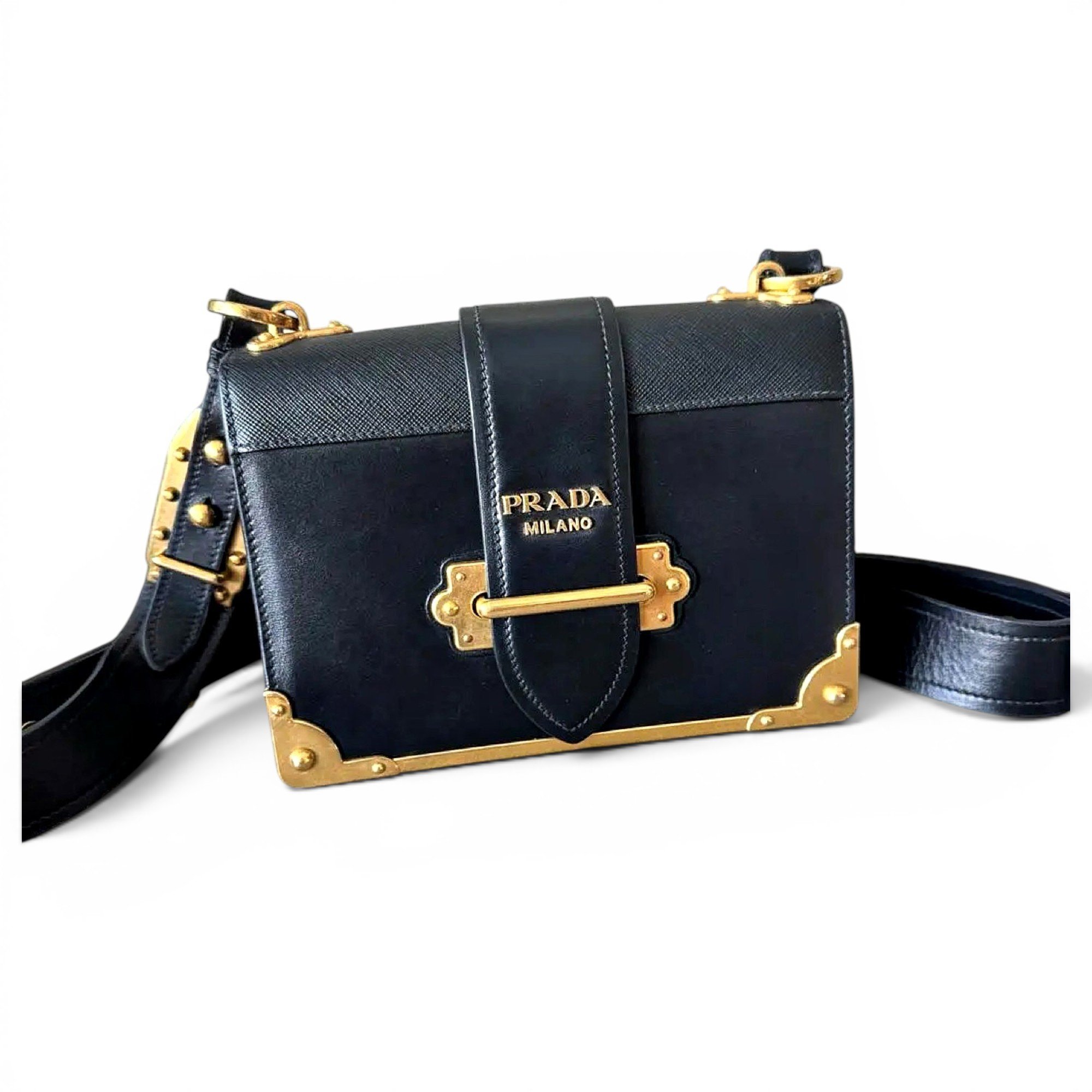 Cahier leather handbag