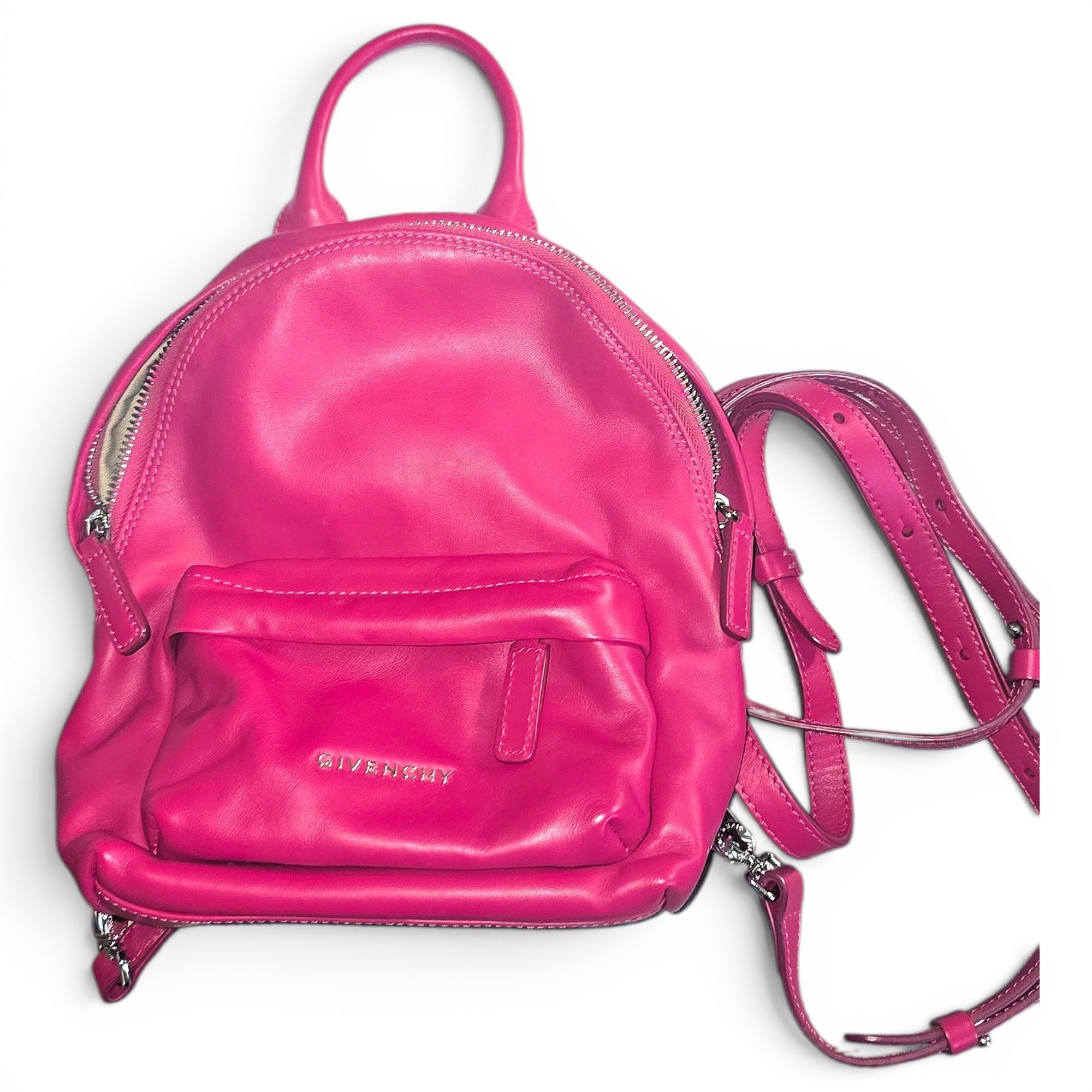 Leather backpack
