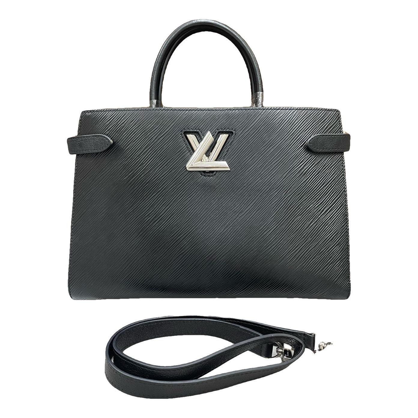 Twist leather handbag