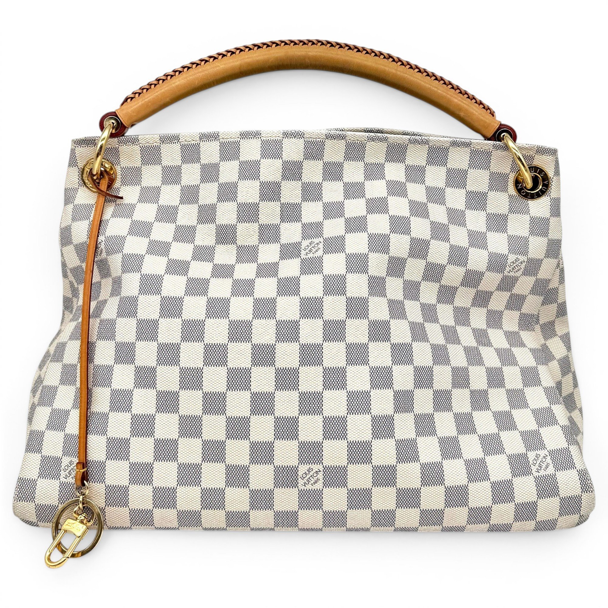 Artsy leather handbag