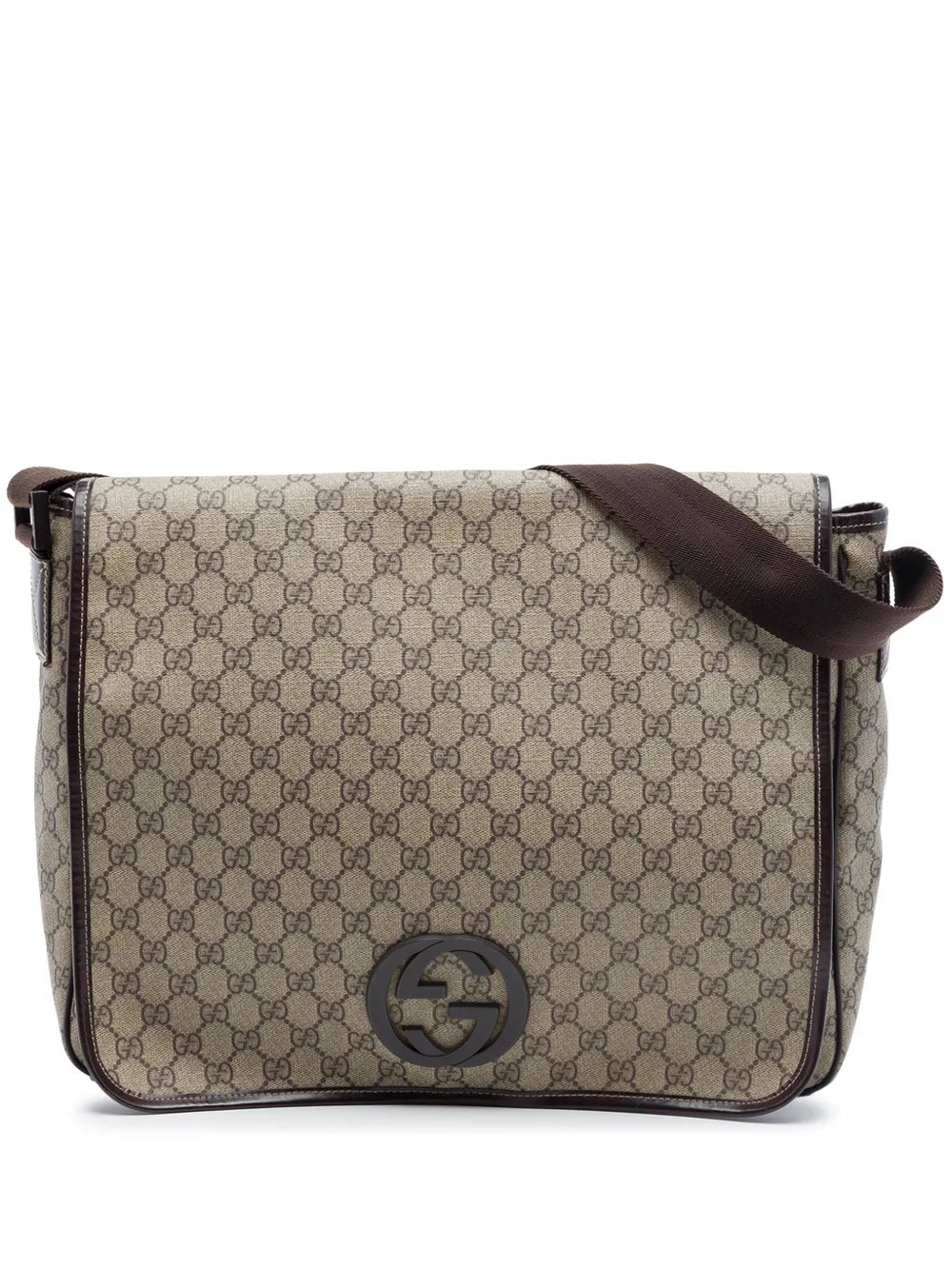 2016-2026 Large GG Supreme Interlocking G Messenger Bag crossbody bag