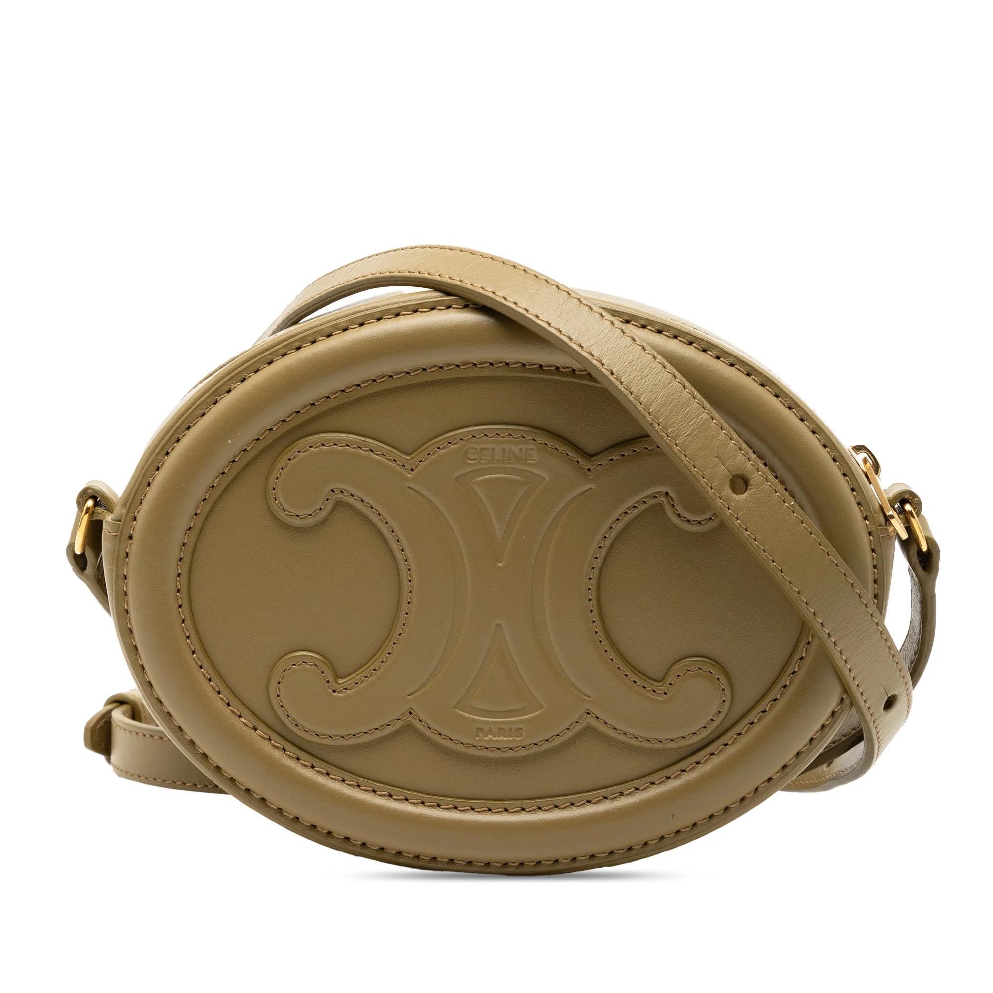 Triomphe pony-style calfskin handbag