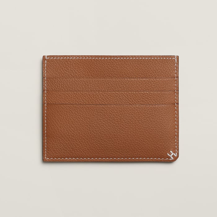Gold H Sellier Card Holder