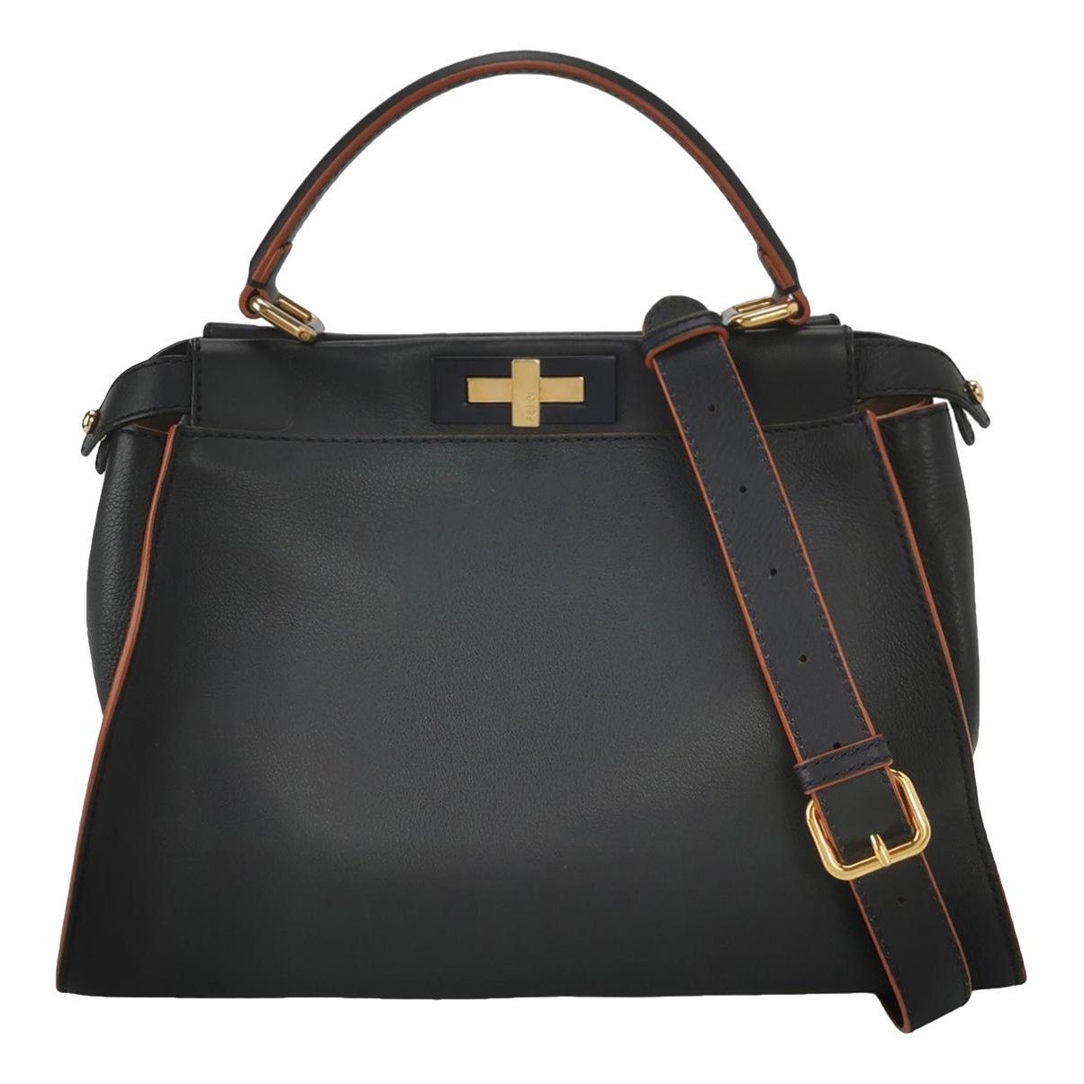 Peekaboo leather handbag