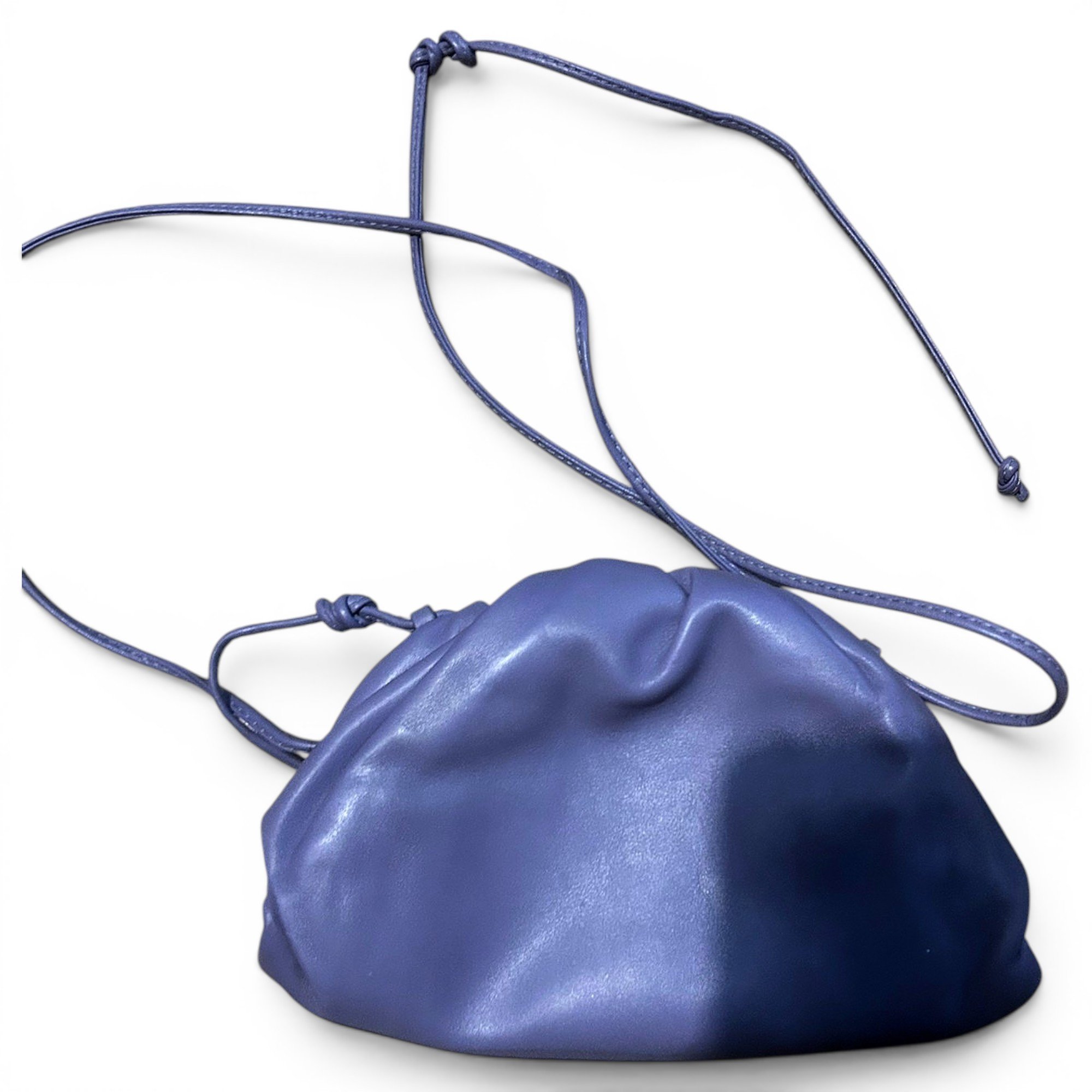 Pouch leather clutch bag
