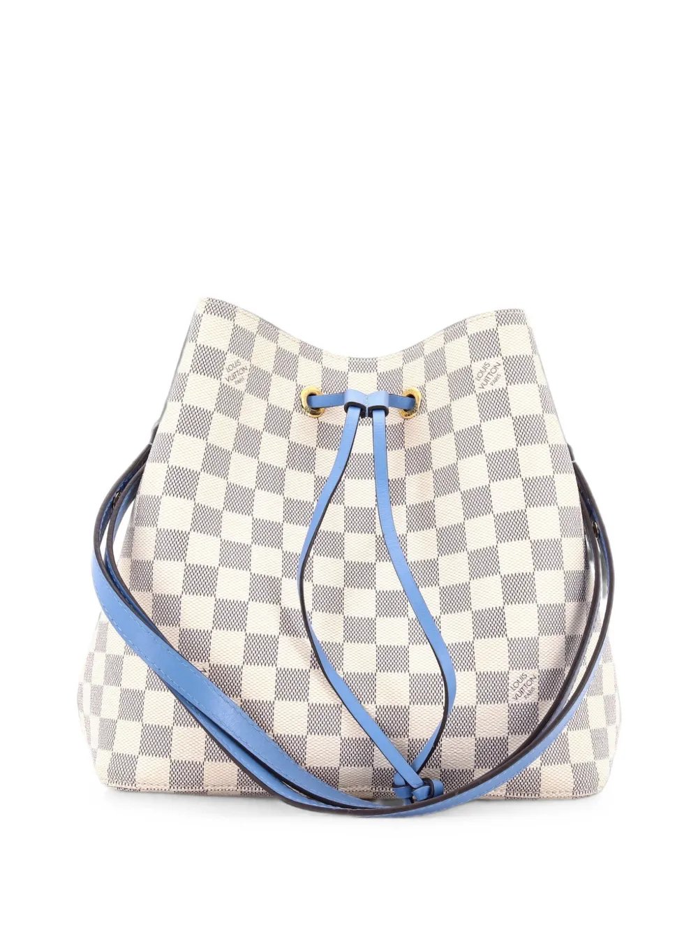 NeoNoe Handbag Damier with Leather MM bucket bag