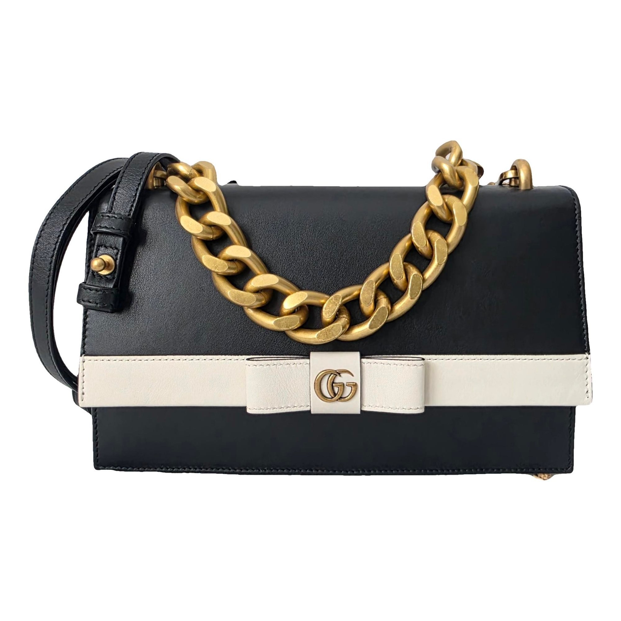 GG Marmont Ribbon leather handbag