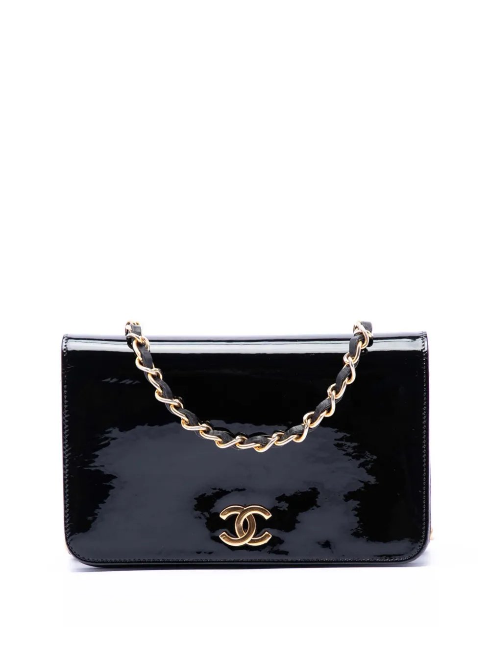 1984-1986 CC Patent Wallet On Chain shoulder bag