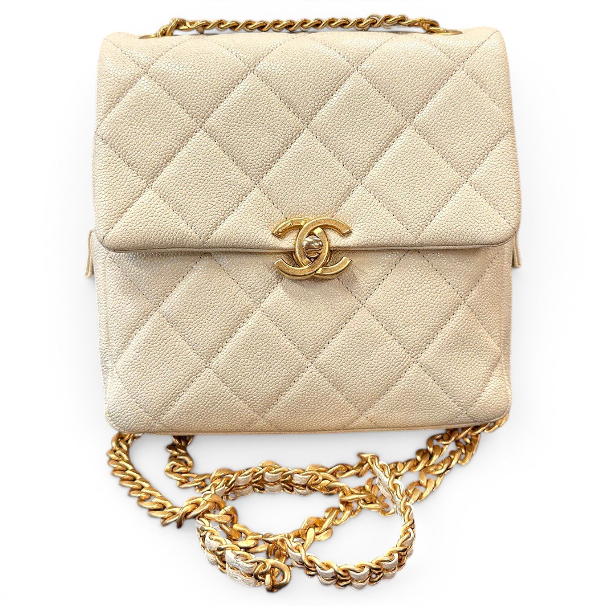 Leather backpack