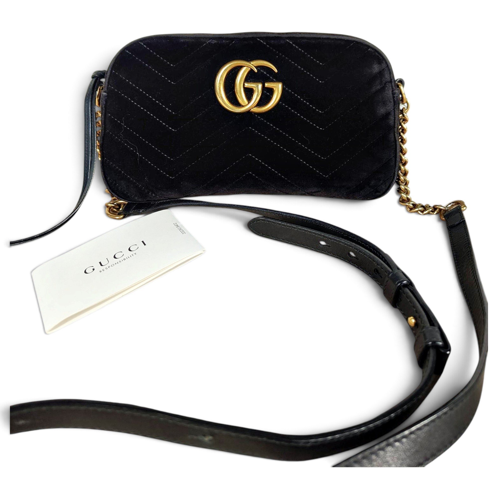GG Marmont Flap velvet crossbody bag