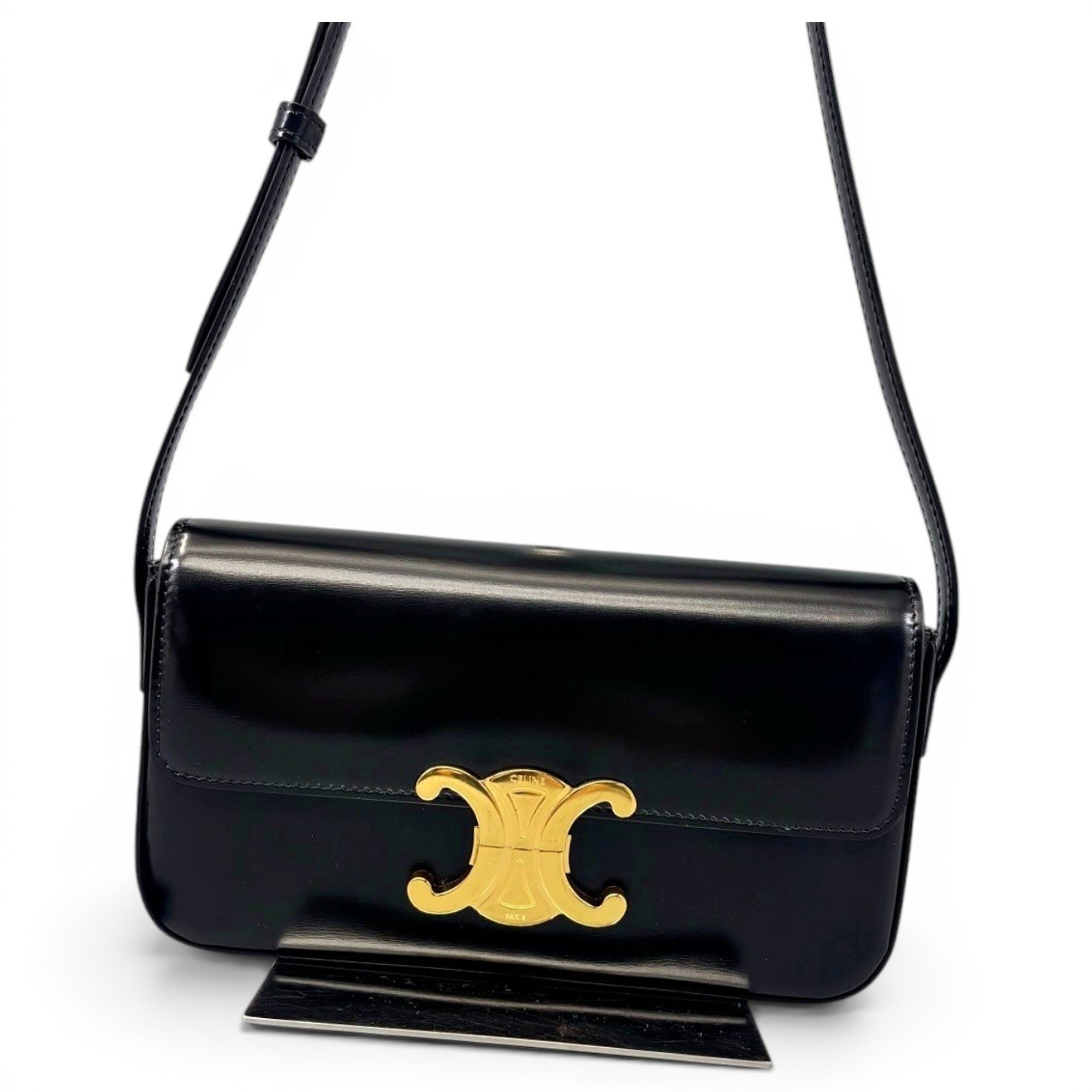 Triomphe leather handbag