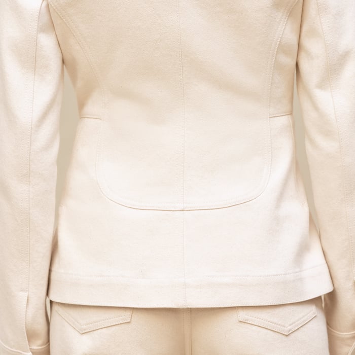 Blanc Cassé Denim Equestrian Jacket
