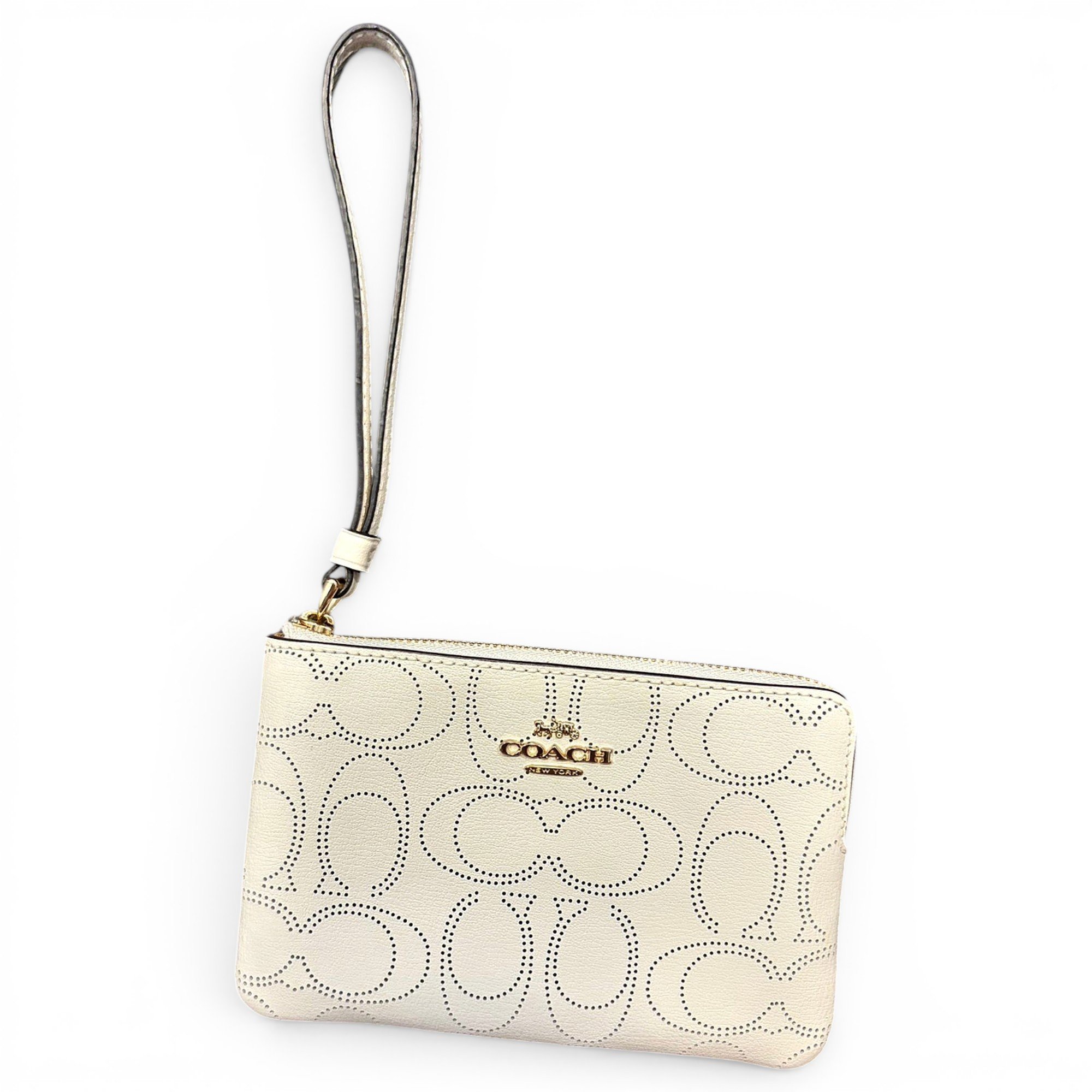 Leather clutch bag