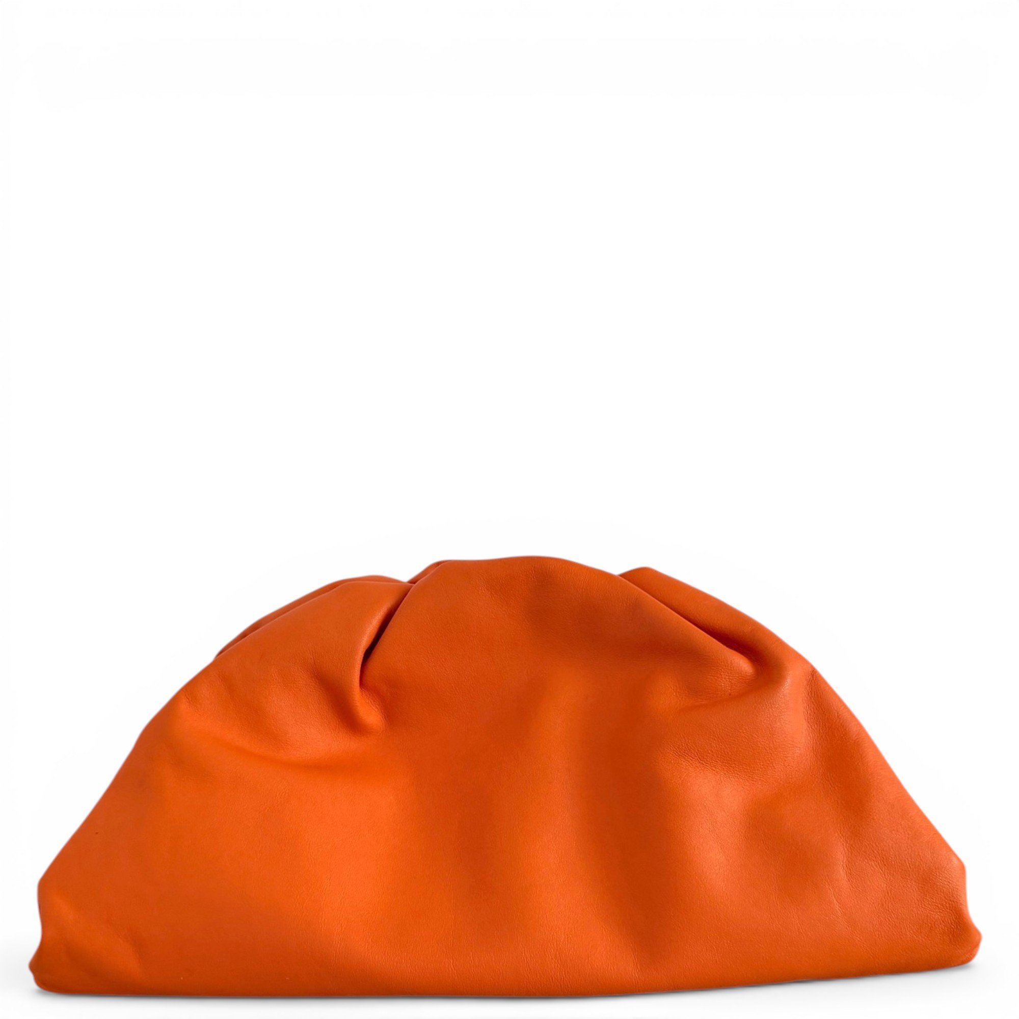 Pouch leather clutch bag