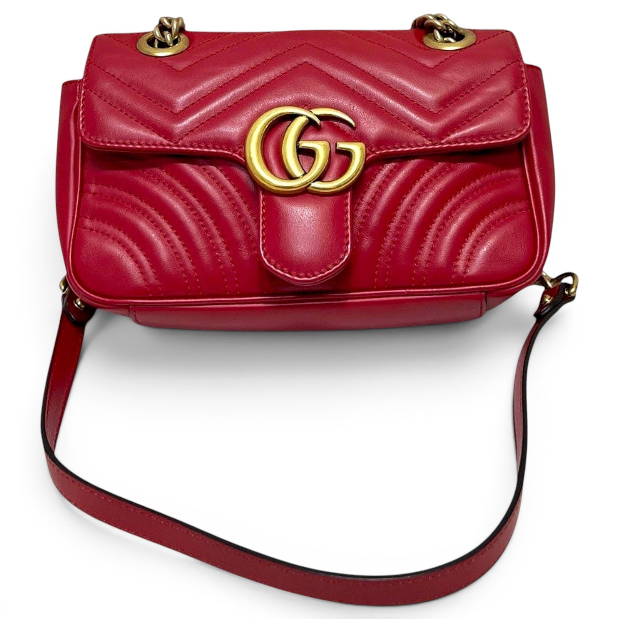 GG Marmont Flap leather crossbody bag