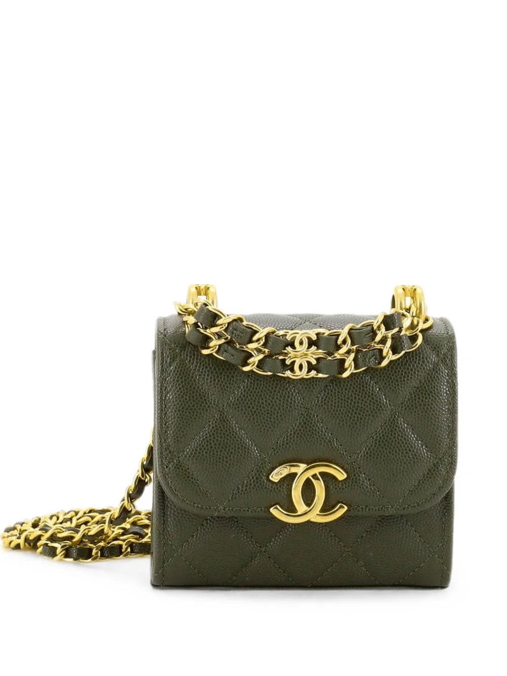 Coco First Clutch With Chain Quilted Caviar crossbody bag