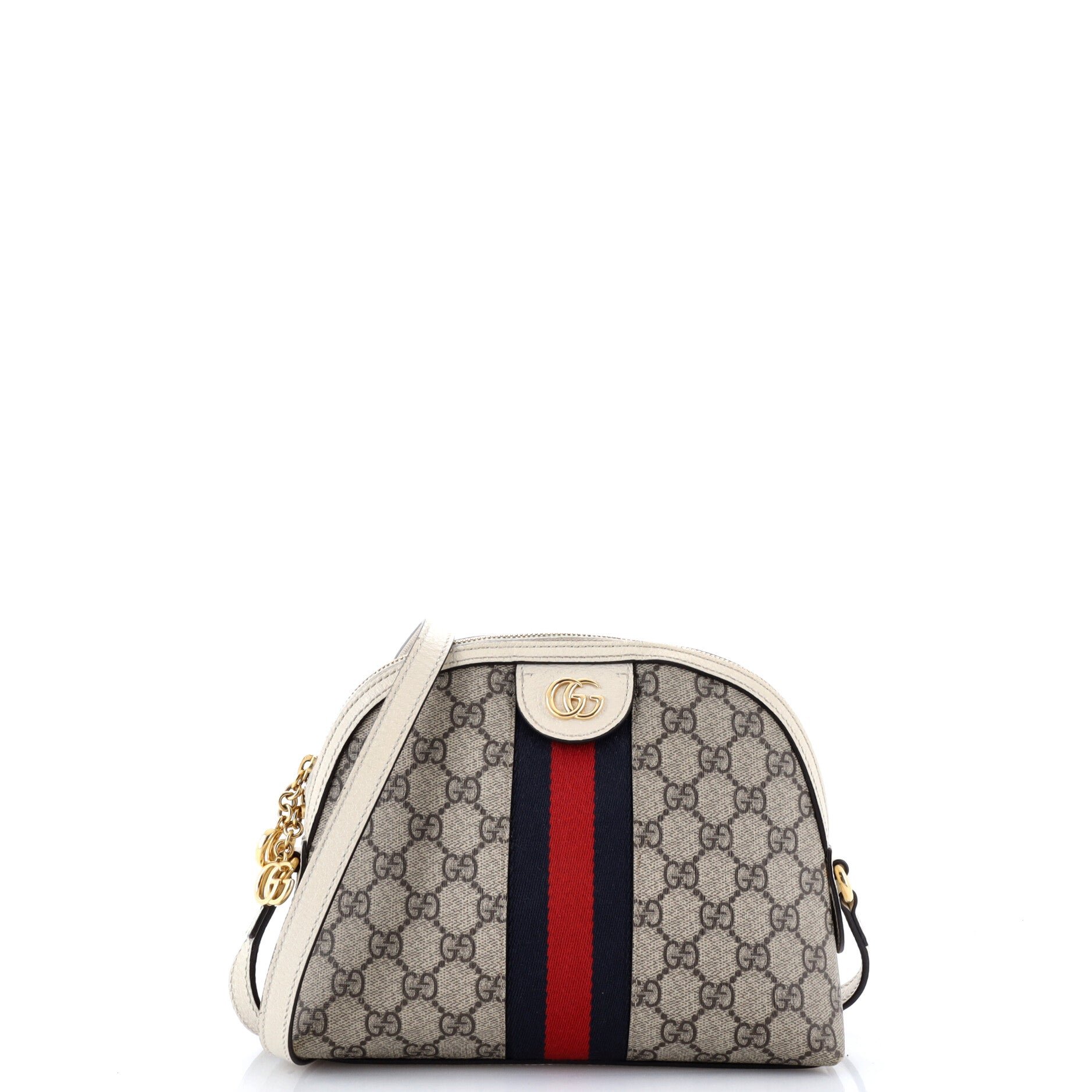 Ophidia Dome Shoulder Bag GG Coated Canvas Small