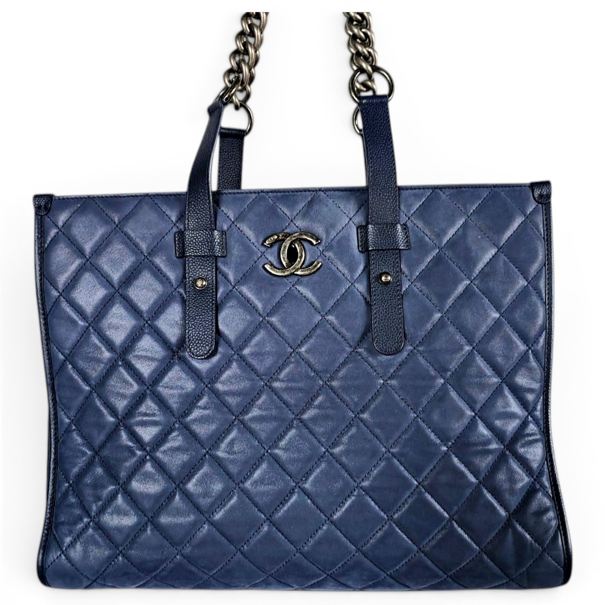Grand shopping leather tote