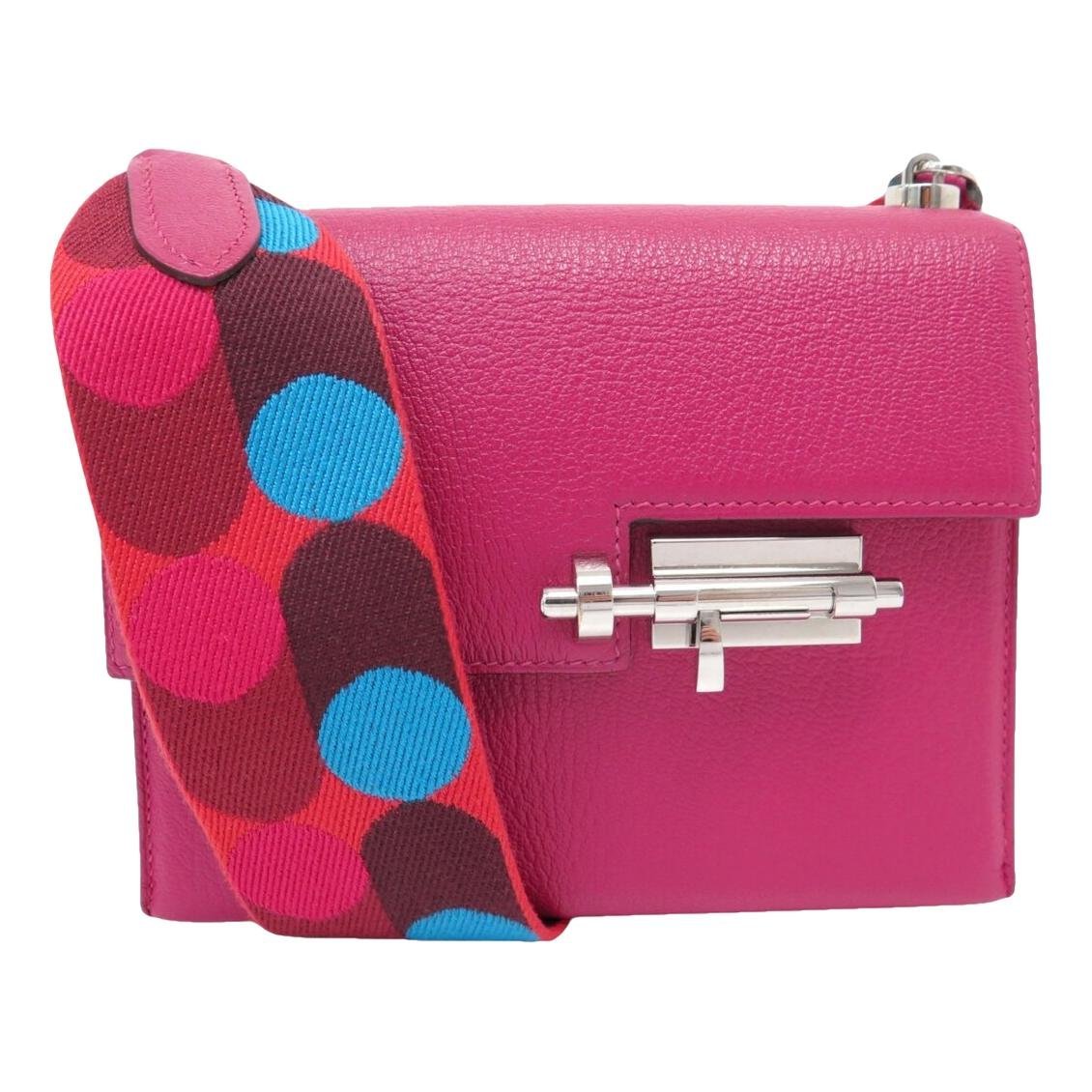 Hermes Verrou Chaine Mini Handbag Anemone Chèvre Mysore Leather 2021