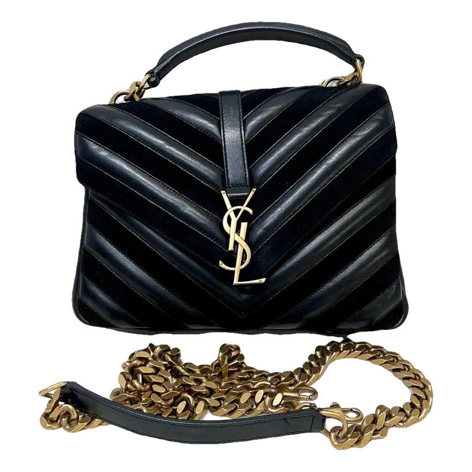 Collége monogramme leather handbag