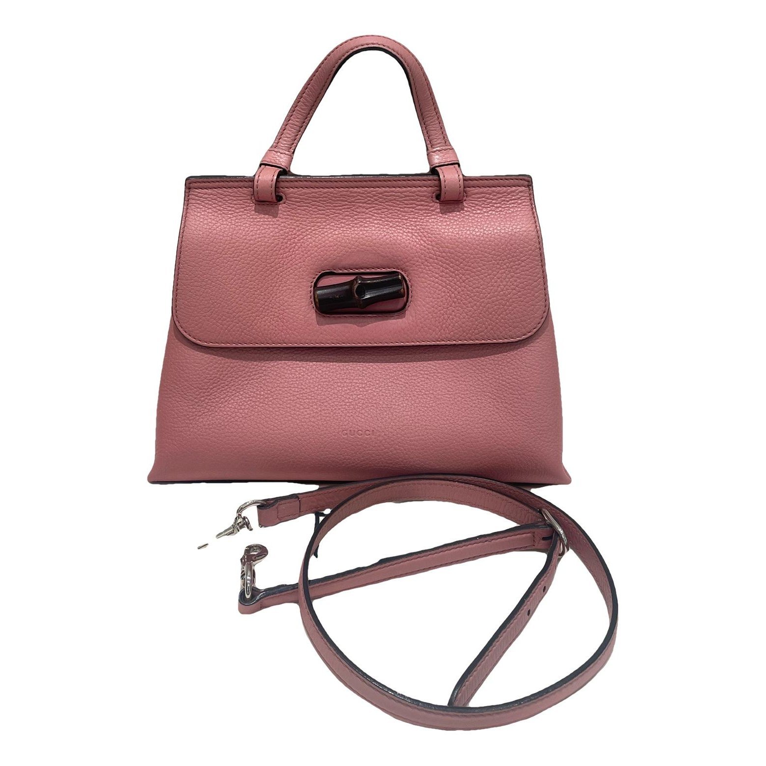 Bamboo leather handbag