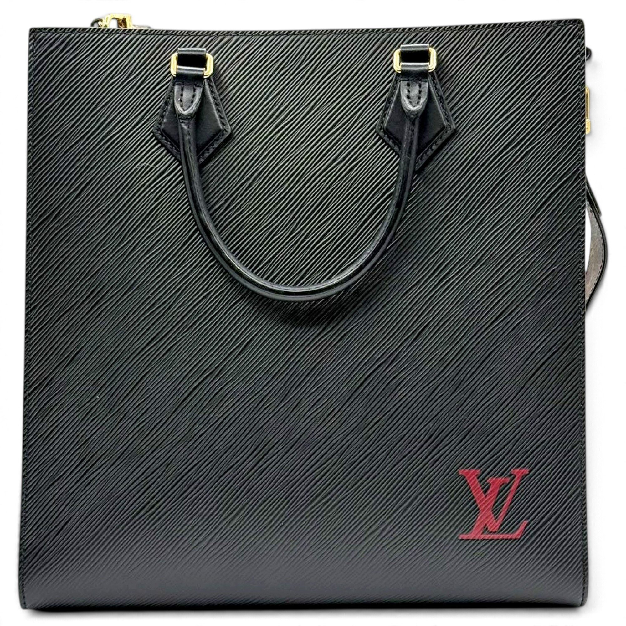 Plat leather tote