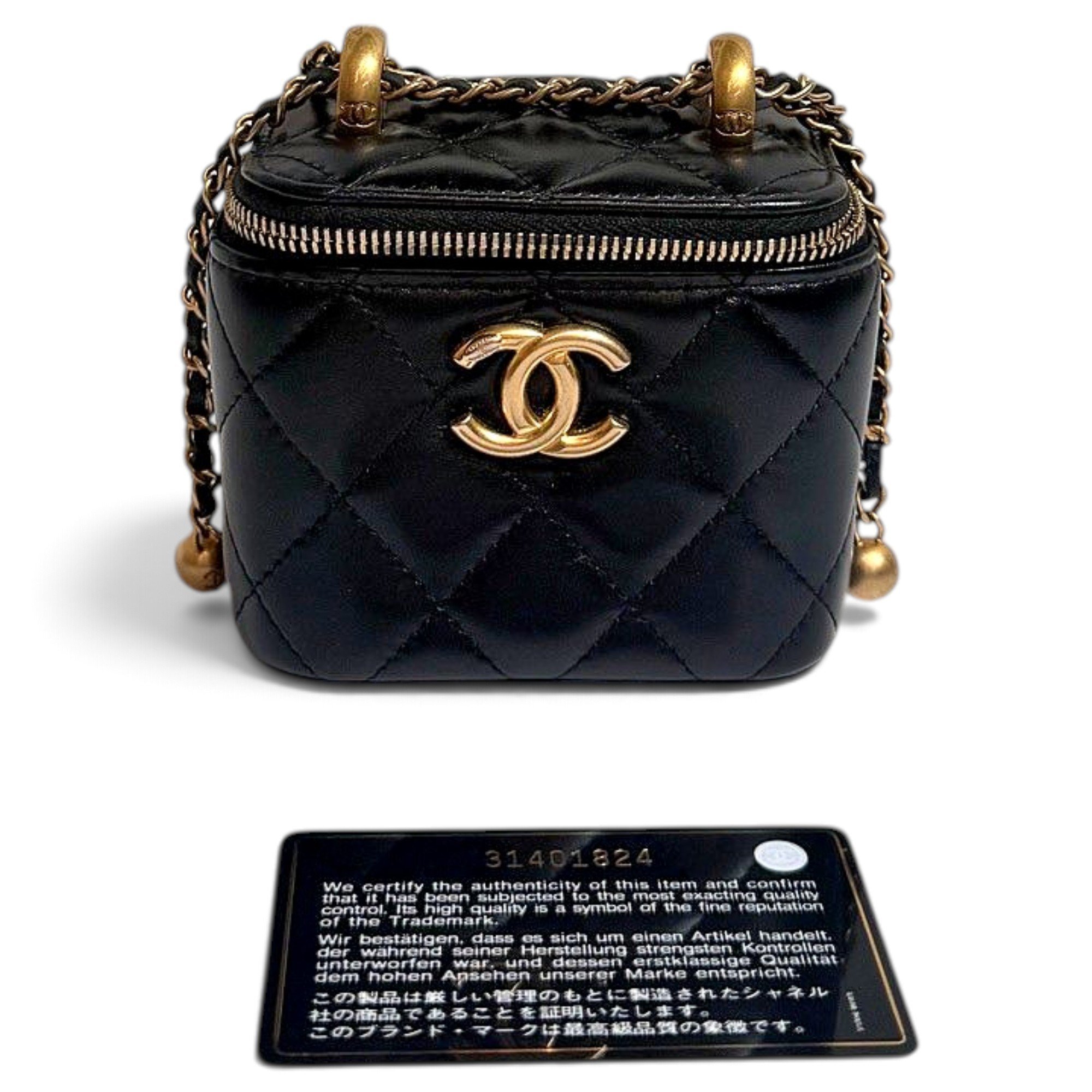 Trendy CC Vanity leather mini bag